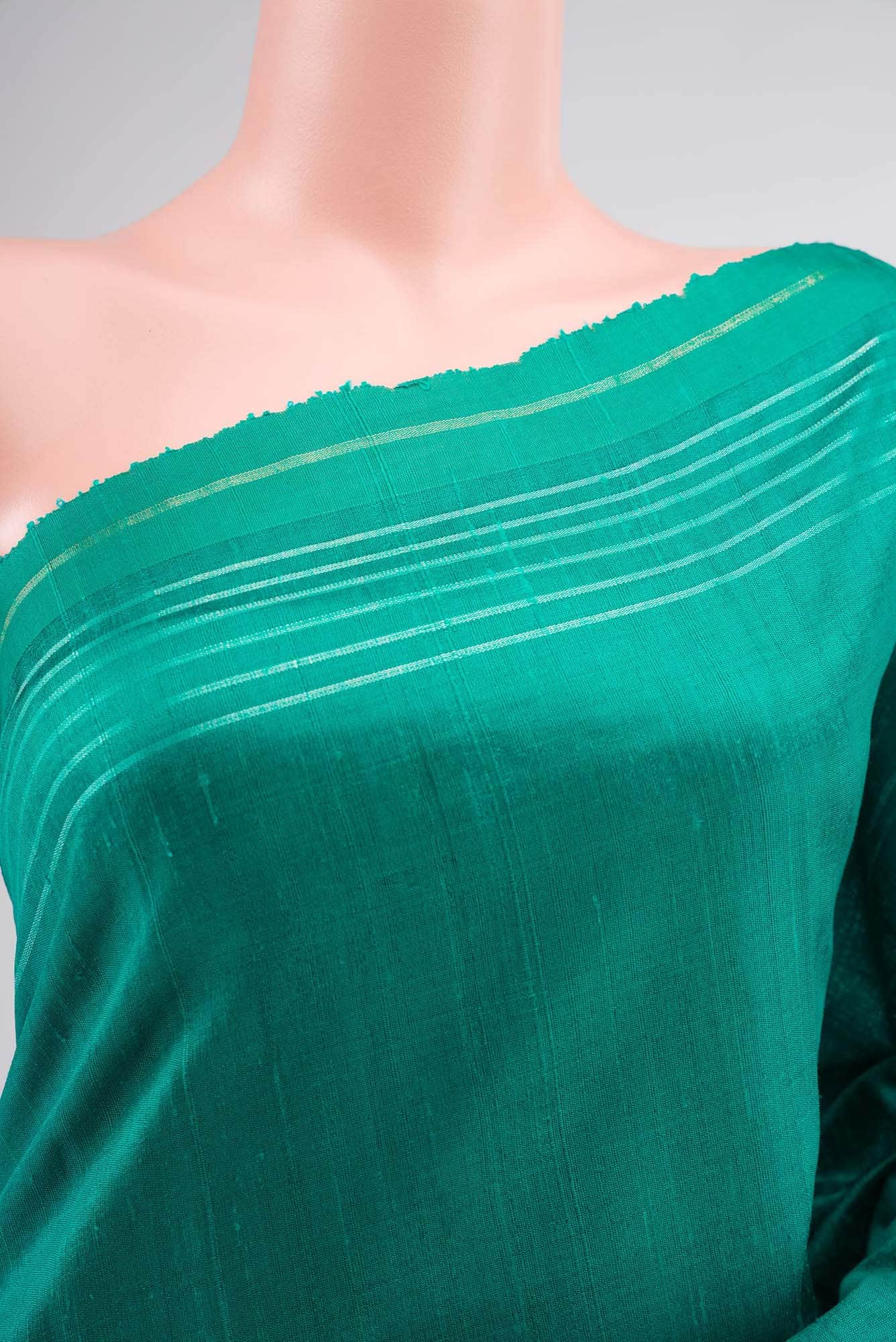 Bhavi-Teal Bhagalpuri Tussar Silk Saree
