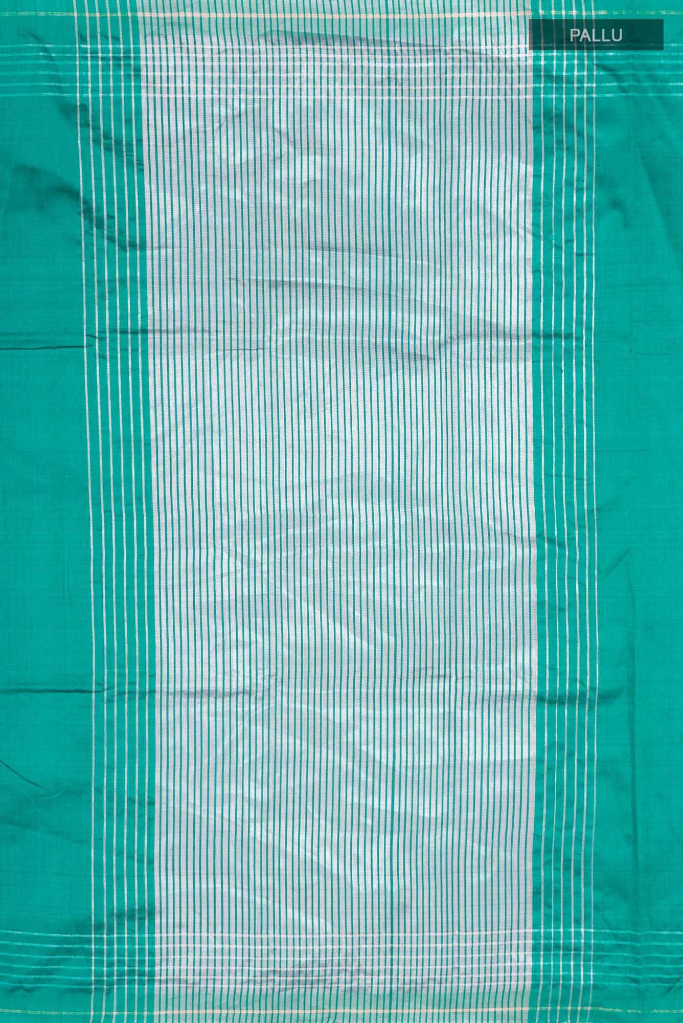 Bhavi-Teal Bhagalpuri Tussar Silk Saree