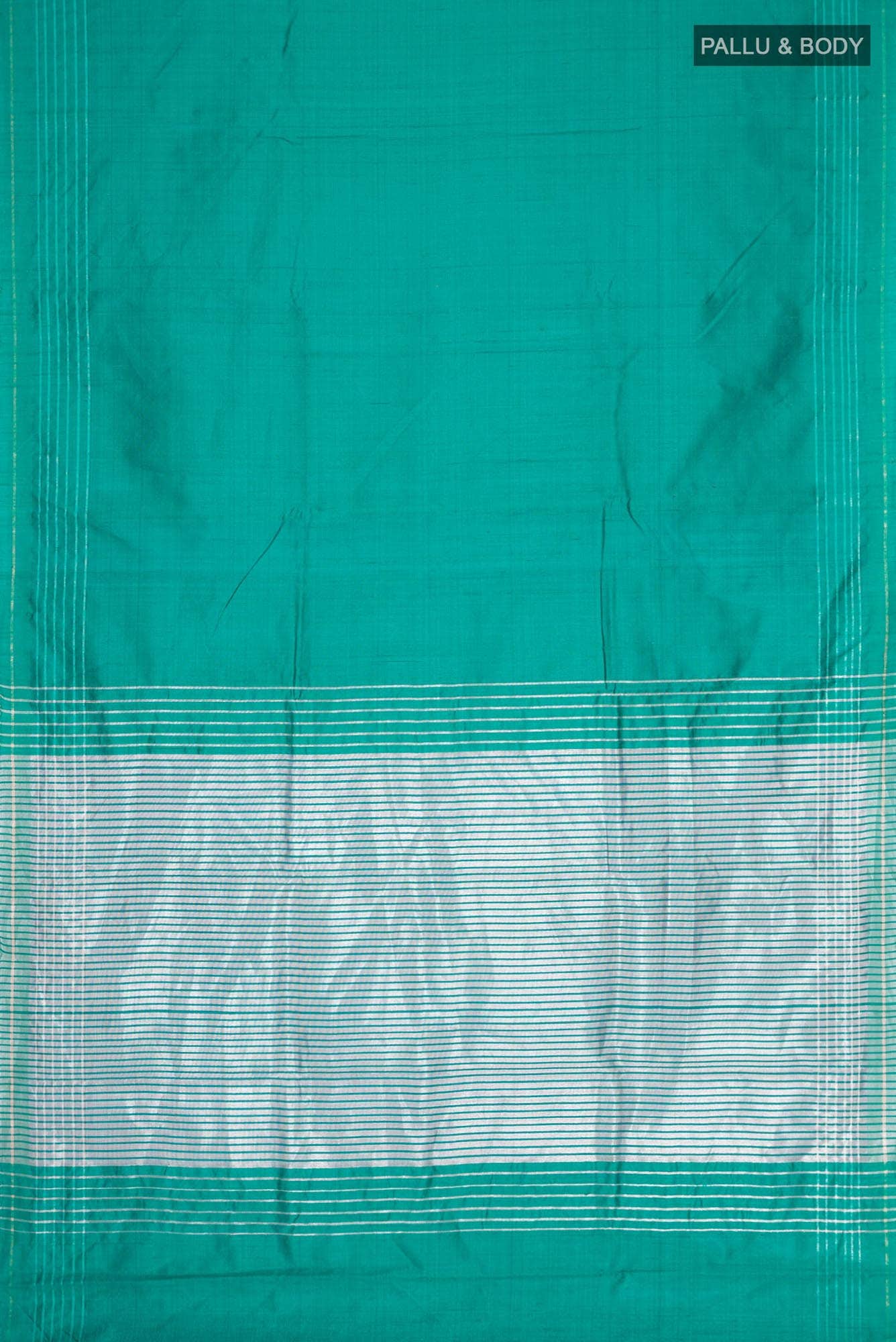 Bhavi-Teal Bhagalpuri Tussar Silk Saree