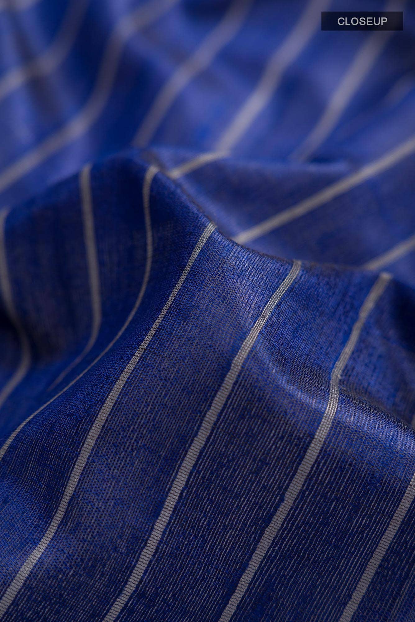 Avni-Royal Blue Bhagalpuri Tussar Silk Saree
