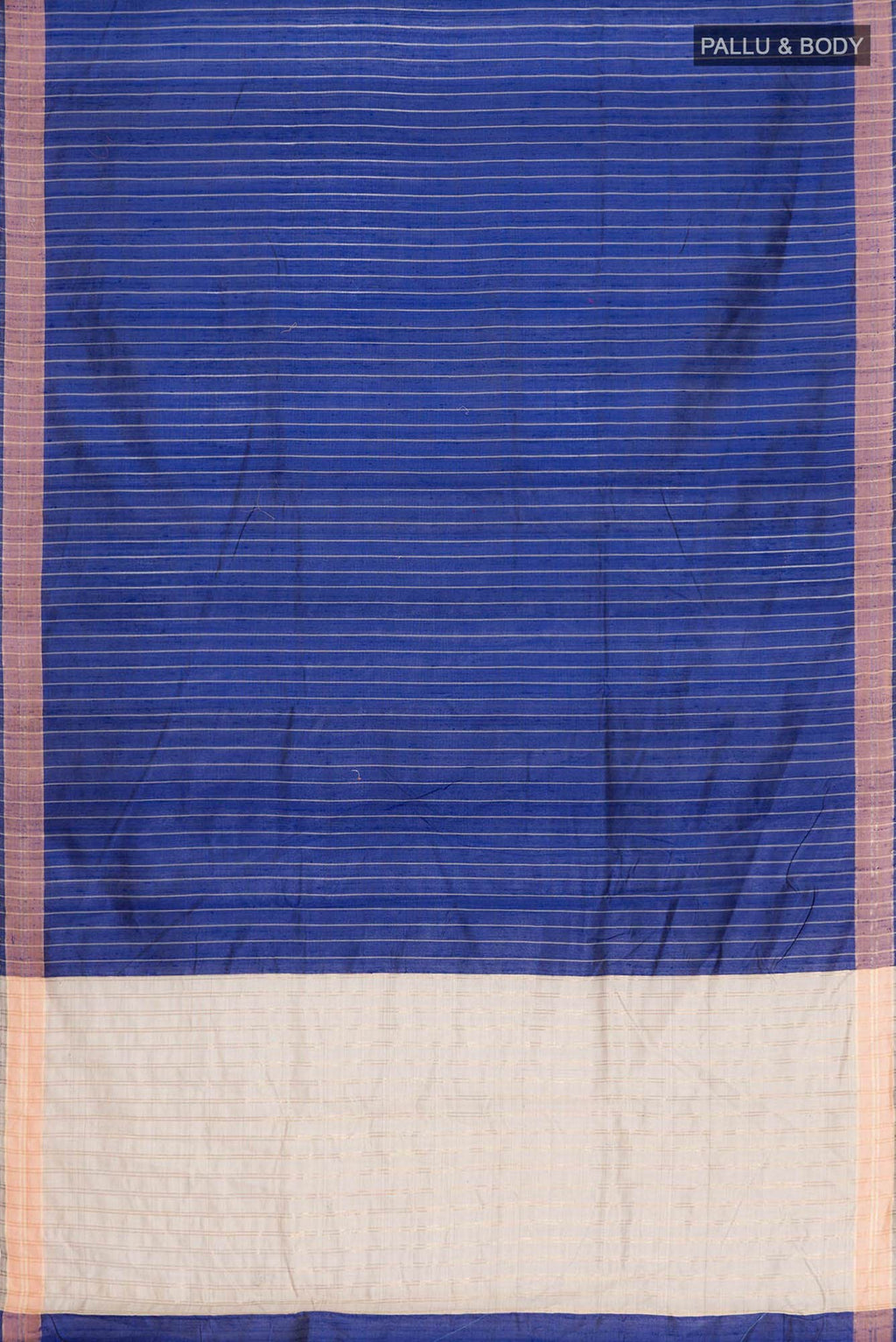 Avni-Royal Blue Bhagalpuri Tussar Silk Saree