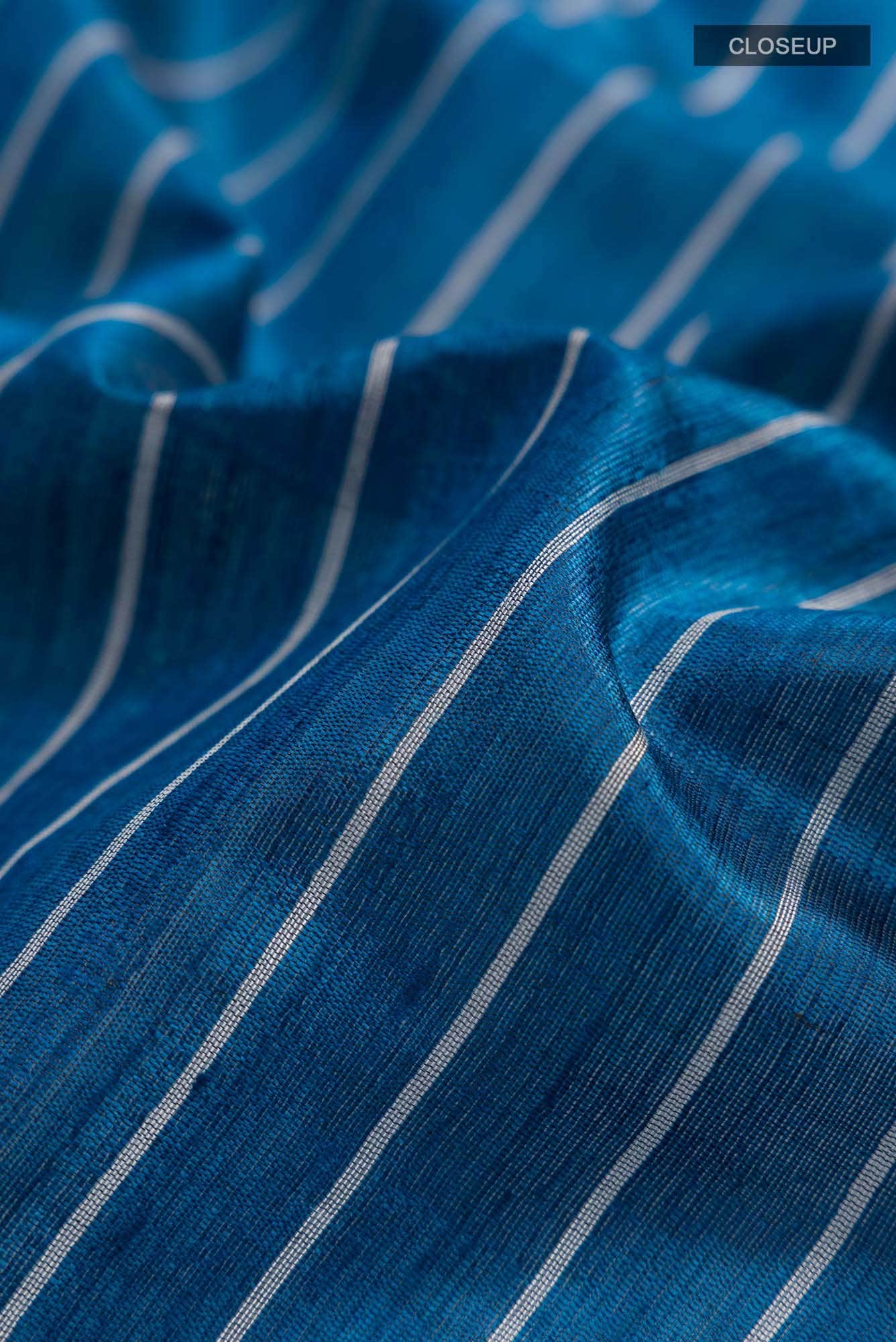 Avni-Blue Bhagalpuri Tussar Silk Saree