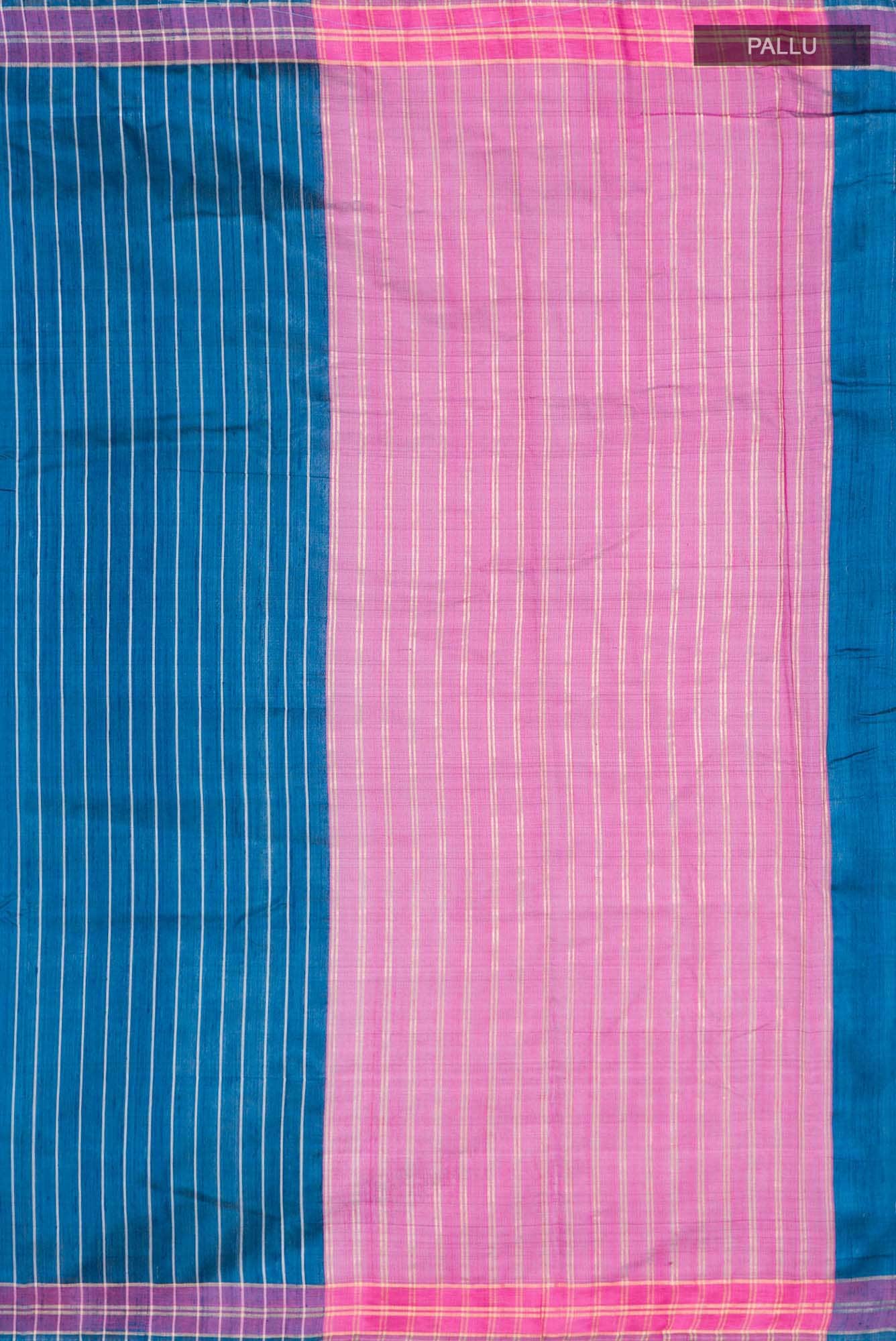 Avni-Blue Bhagalpuri Tussar Silk Saree