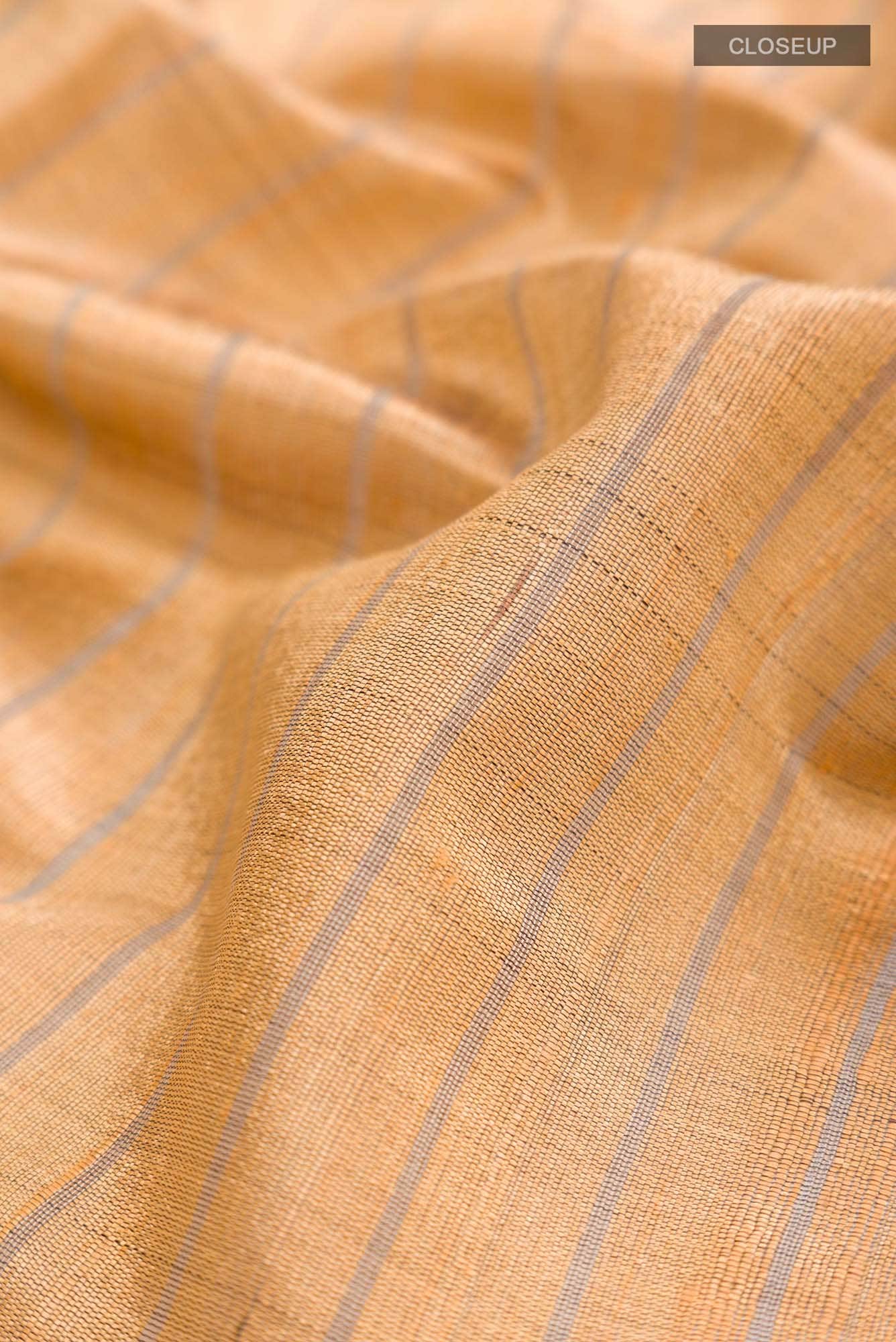 Avni-Sandal Bhagalpuri Tussar Silk Saree