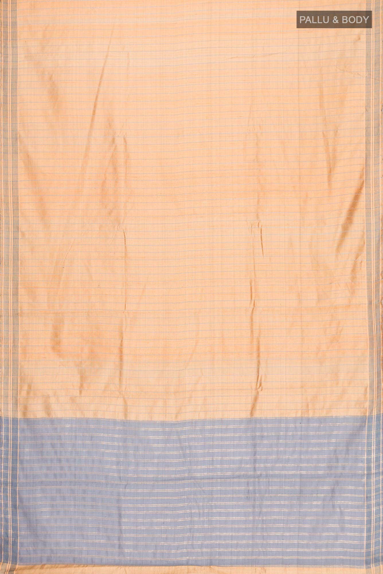 Avni-Sandal Bhagalpuri Tussar Silk Saree