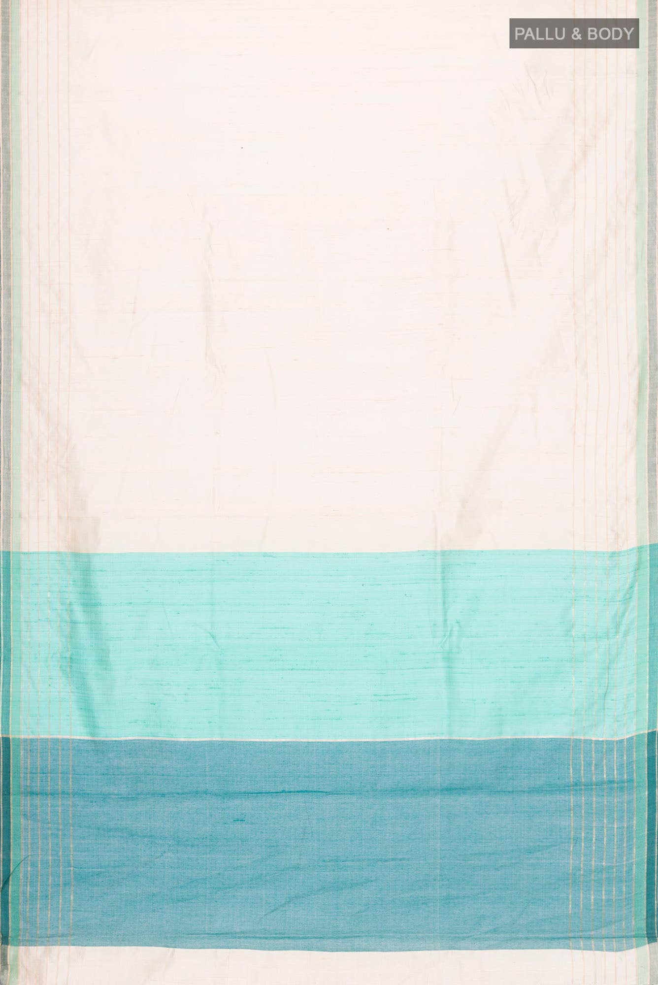 Erina-Cream Bhagalpuri Tussar Silk Saree