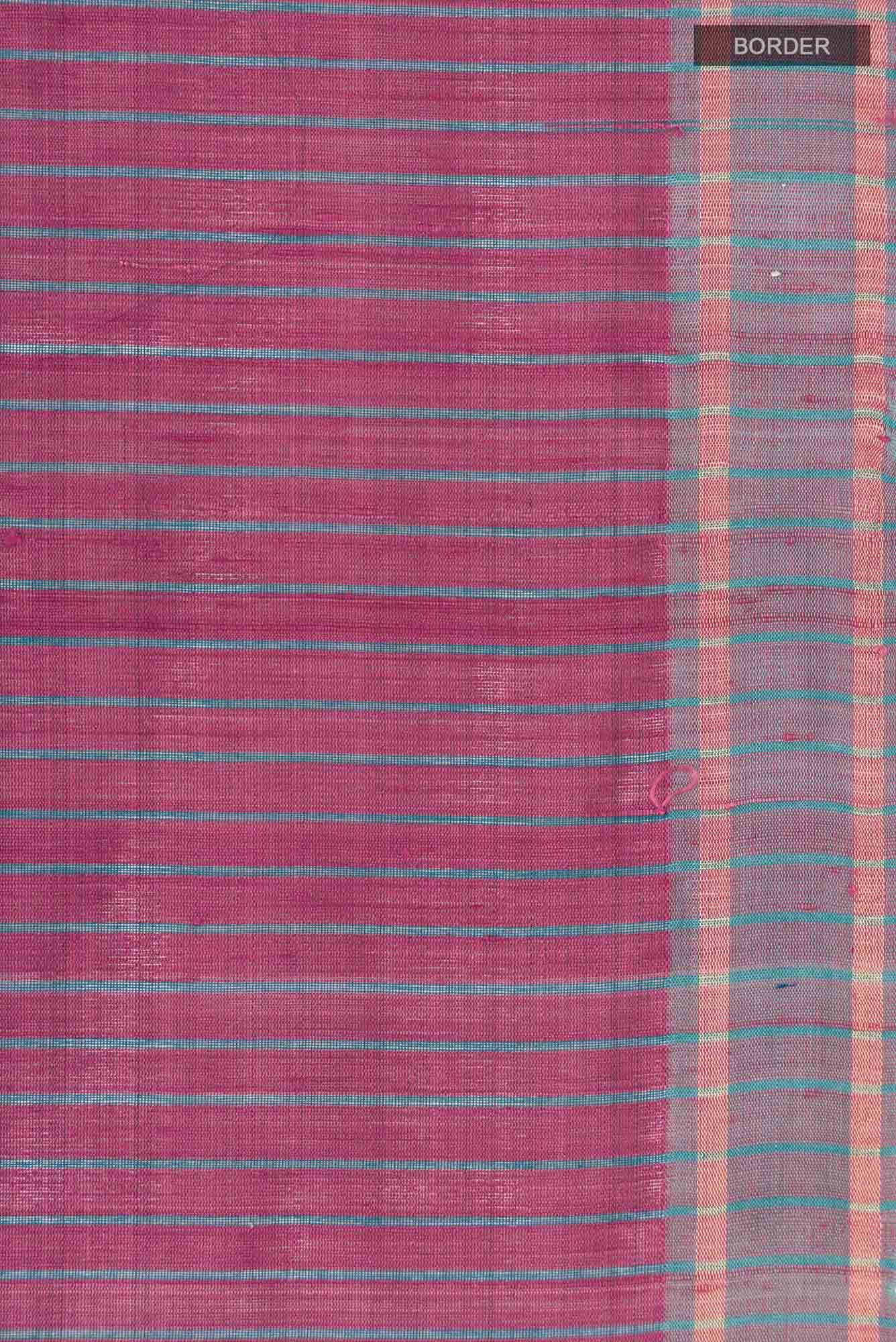 Naina-Mauve Pink Bhagalpuri Tussar Silk Saree
