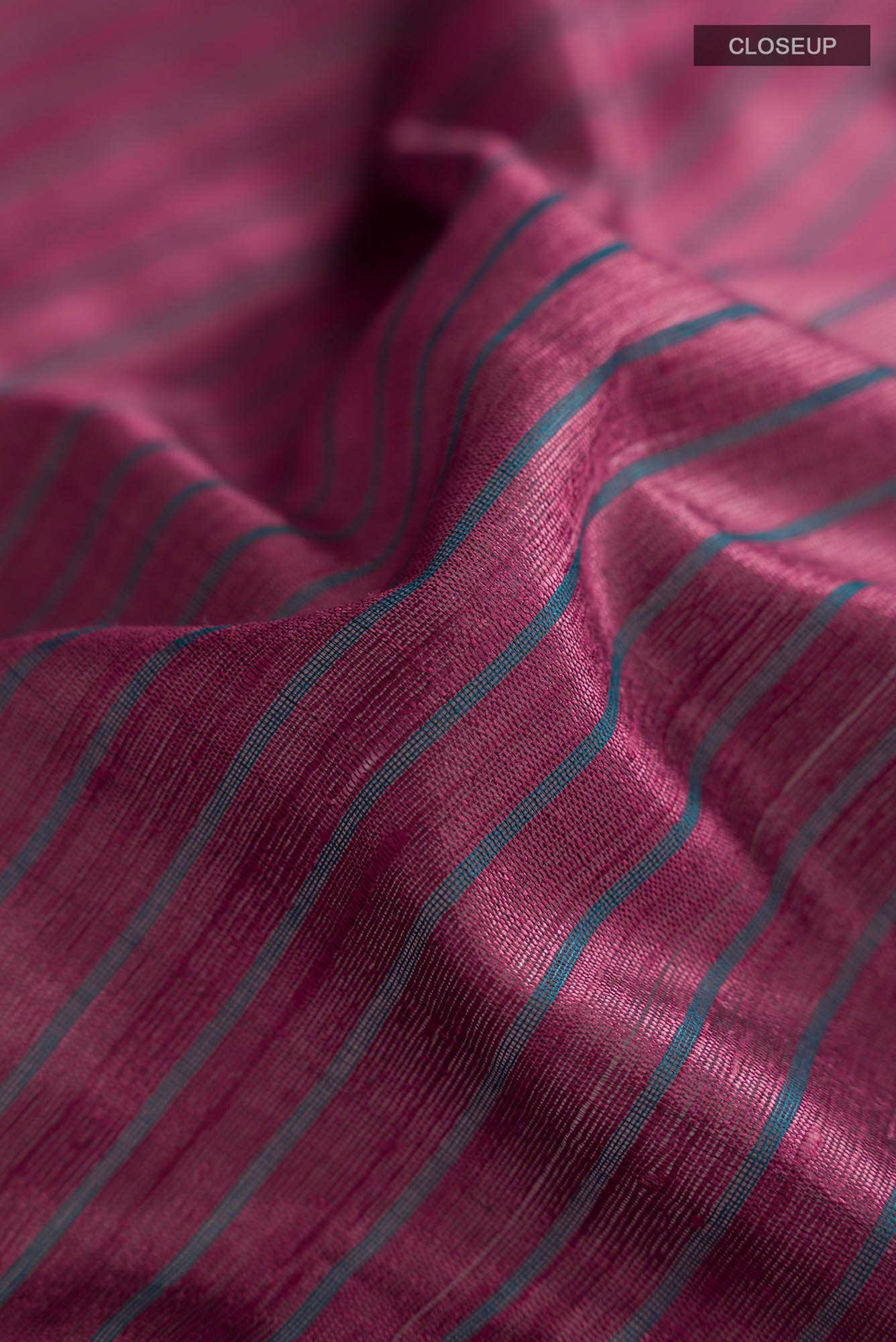 Naina-Mauve Pink Bhagalpuri Tussar Silk Saree