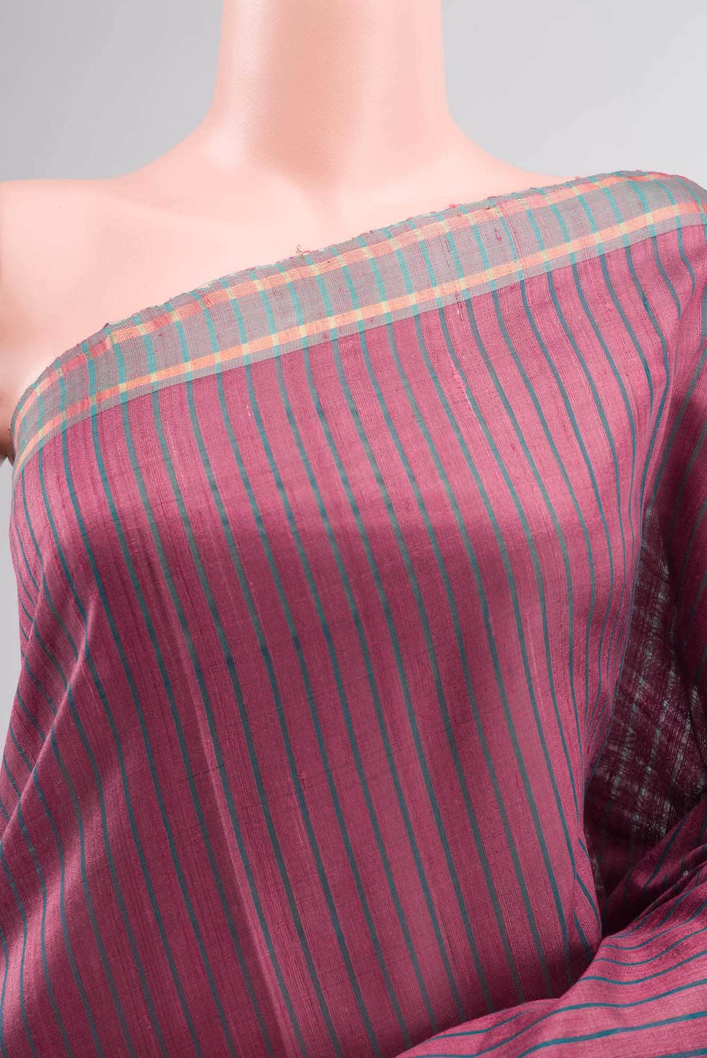 Naina-Mauve Pink Bhagalpuri Tussar Silk Saree
