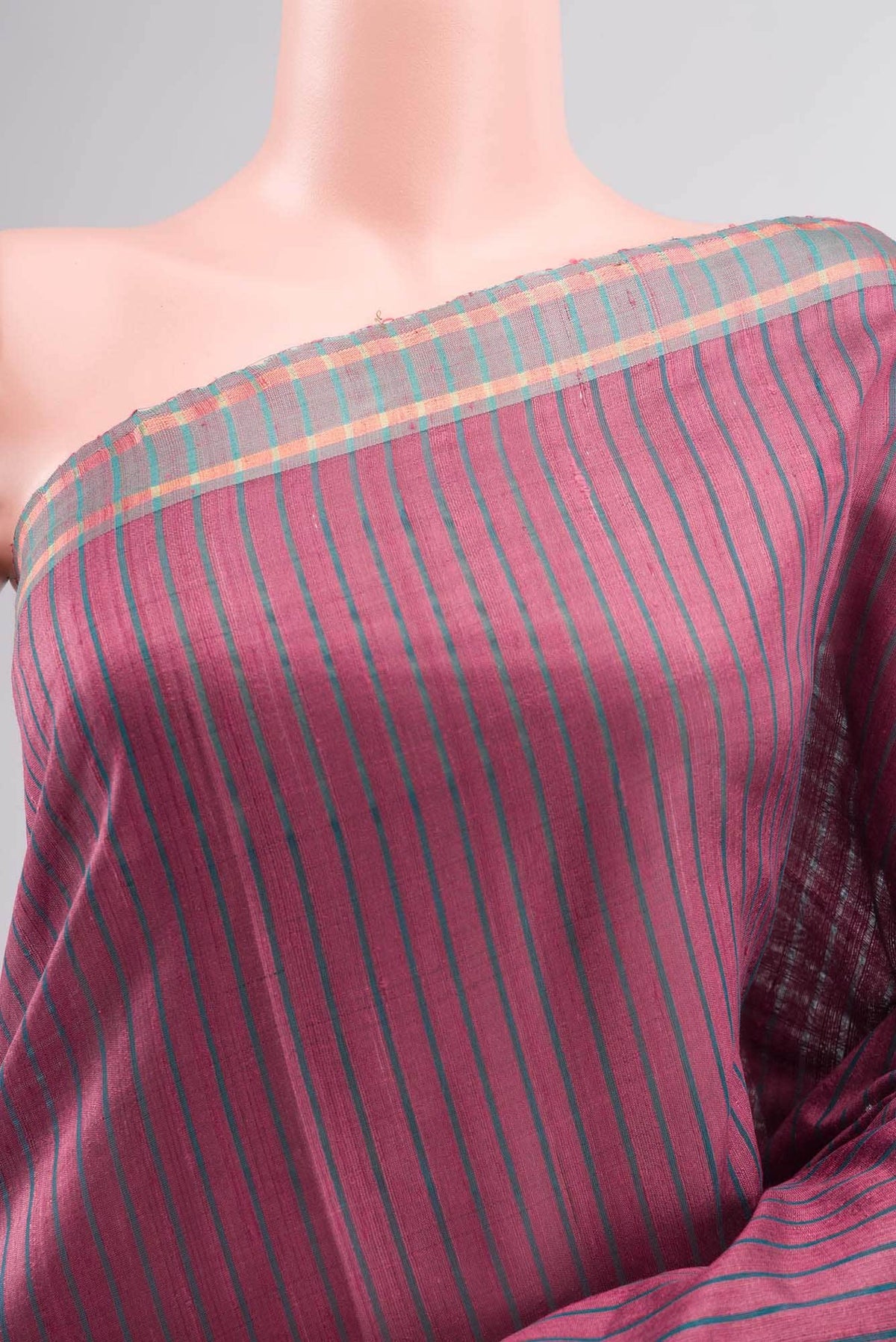 Naina-Mauve Pink Bhagalpuri Tussar Silk Saree