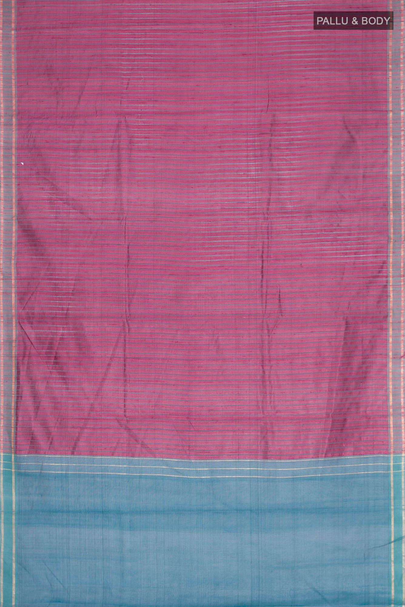 Naina-Mauve Pink Bhagalpuri Tussar Silk Saree