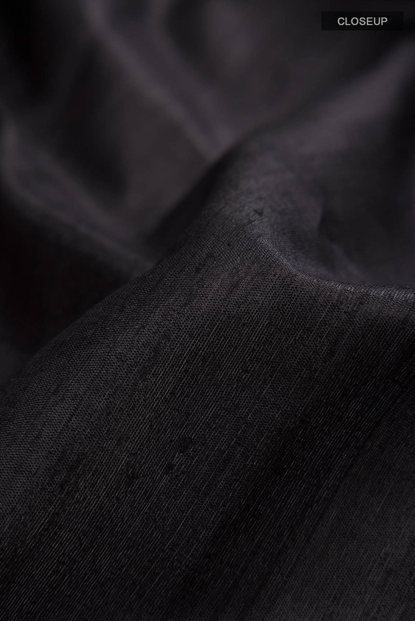 Kruti-Black Bhagalpuri Tussar Silk Saree