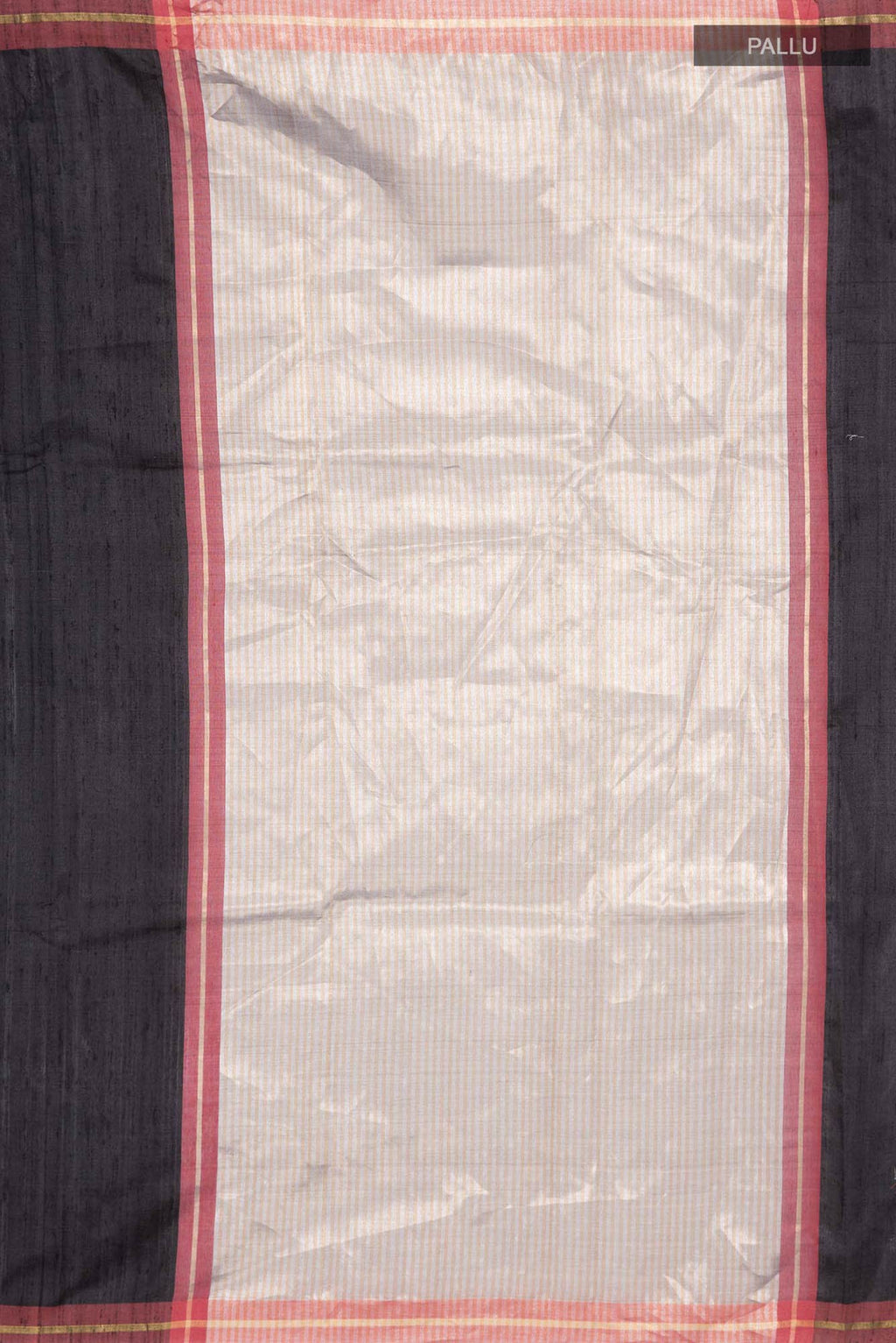 Kruti-Black Bhagalpuri Tussar Silk Saree