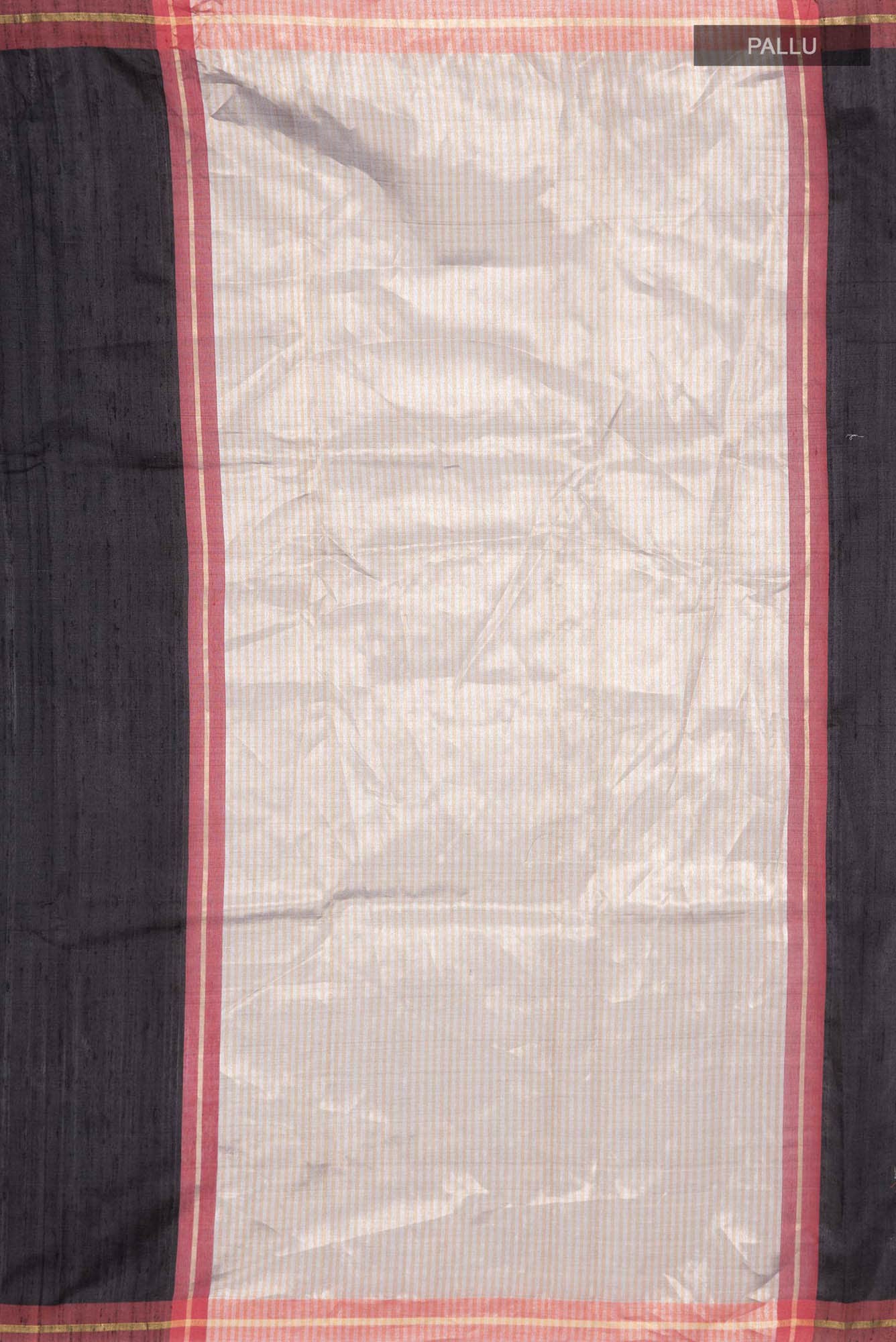 Kruti-Black Bhagalpuri Tussar Silk Saree