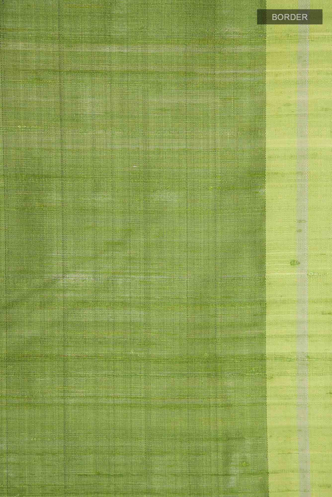 Kruti-Green Bhagalpuri Tussar Silk Saree