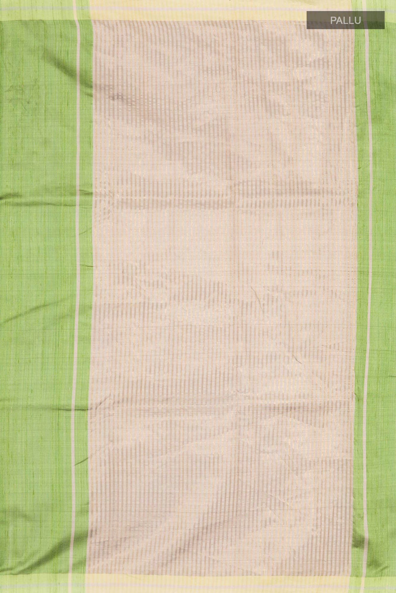 Kruti-Green Bhagalpuri Tussar Silk Saree