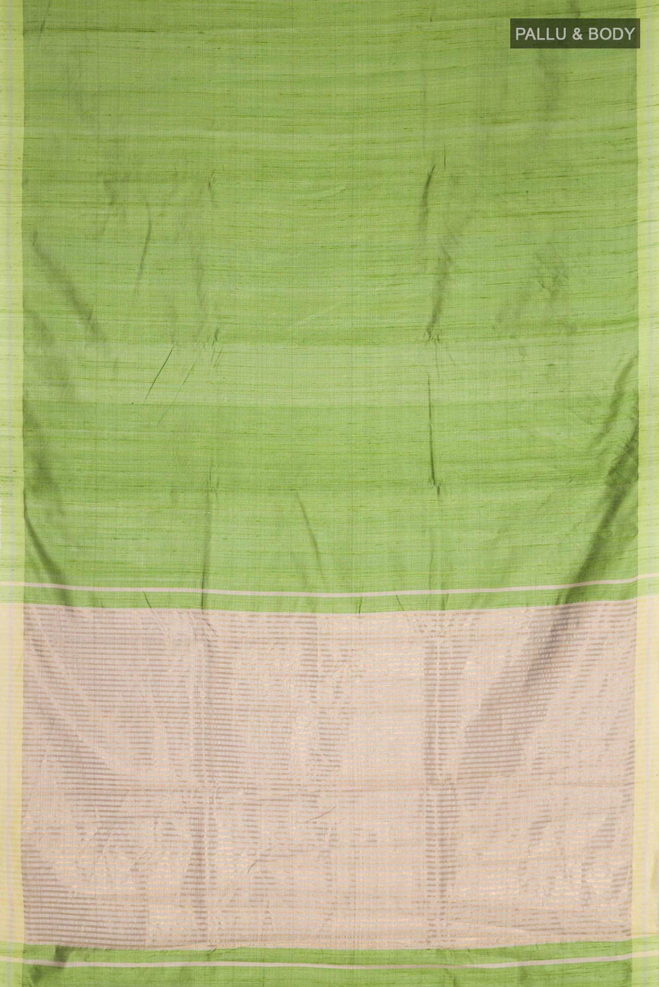 Kruti-Green Bhagalpuri Tussar Silk Saree