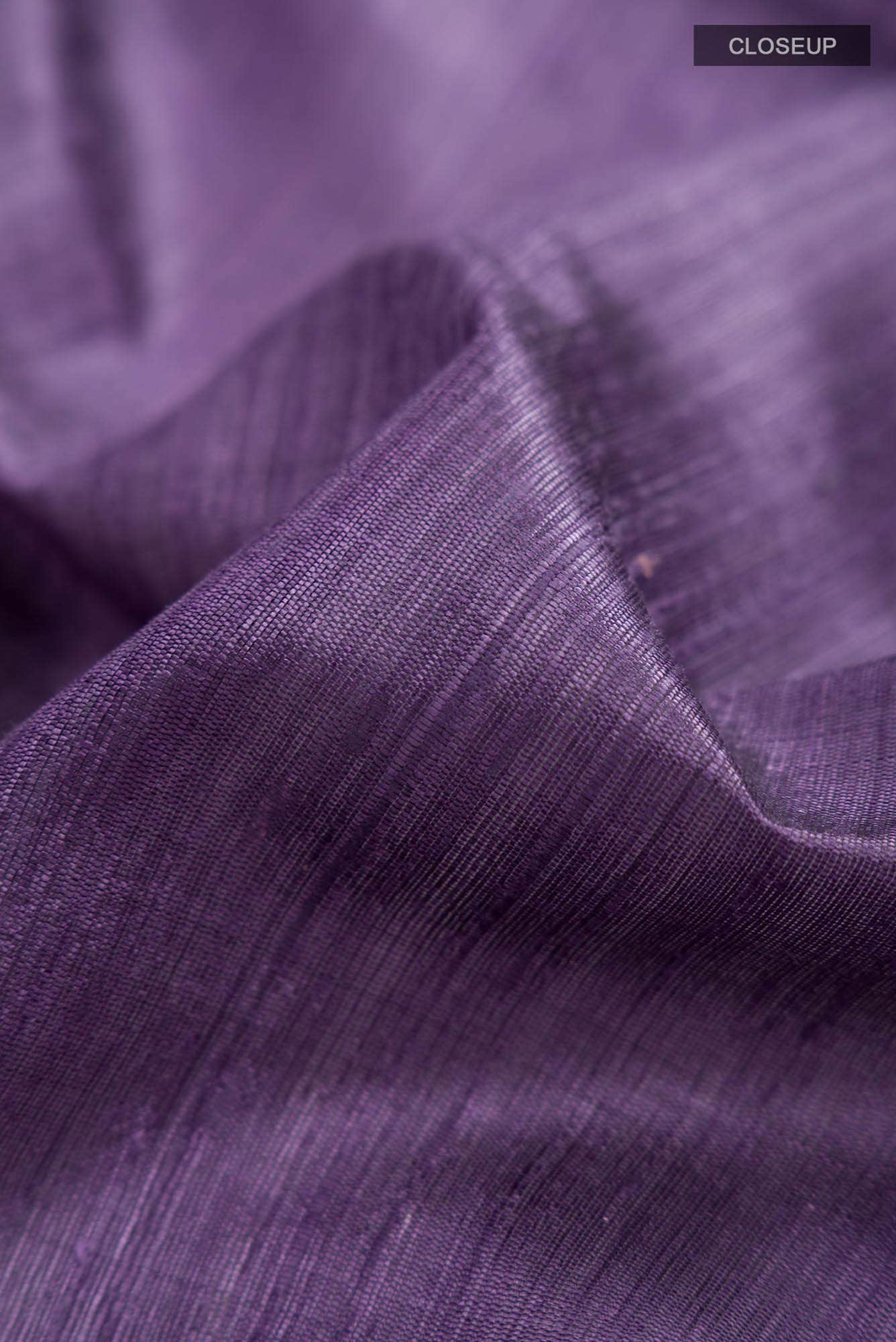 Kruti-Purple Bhagalpuri Tussar Silk Saree