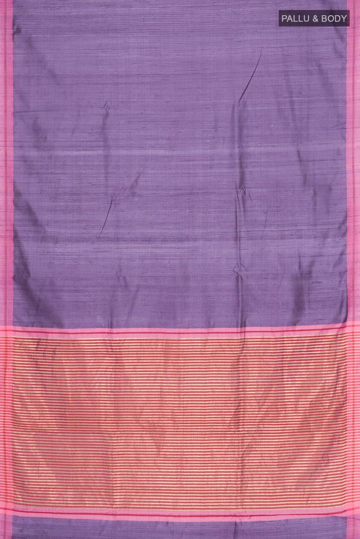 Kruti-Purple Bhagalpuri Tussar Silk Saree