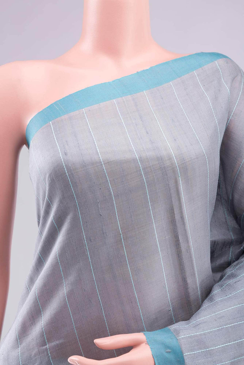 Amisha-Grey Bhagalpuri Tussar Silk Saree