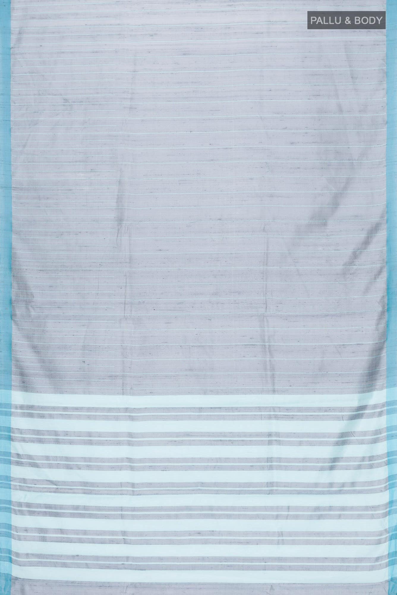 Amisha-Grey Bhagalpuri Tussar Silk Saree