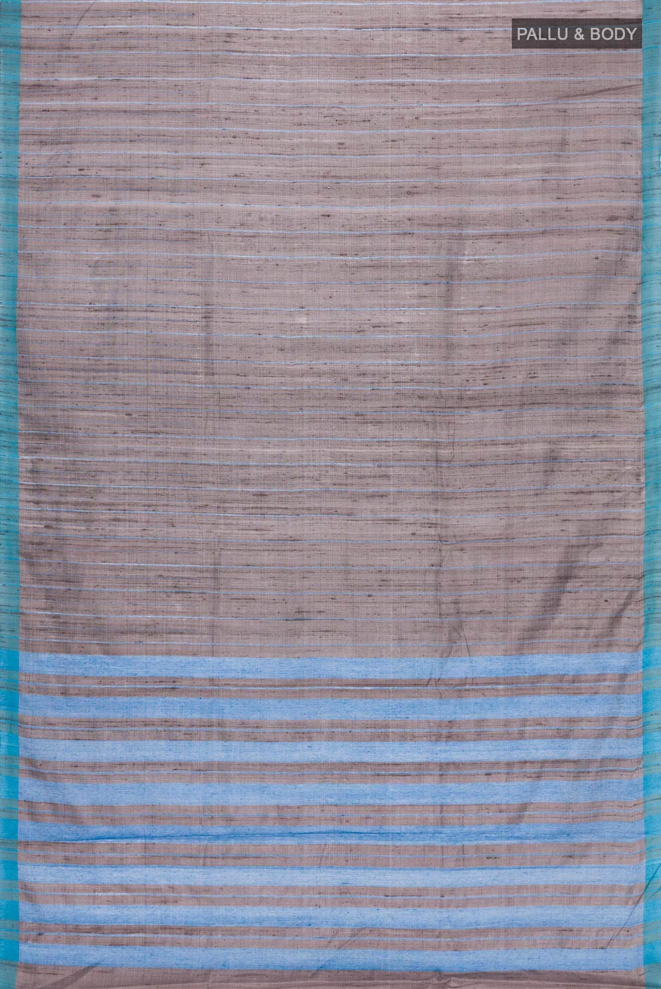 Amisha-Grey Bhagalpuri Tussar Silk Saree