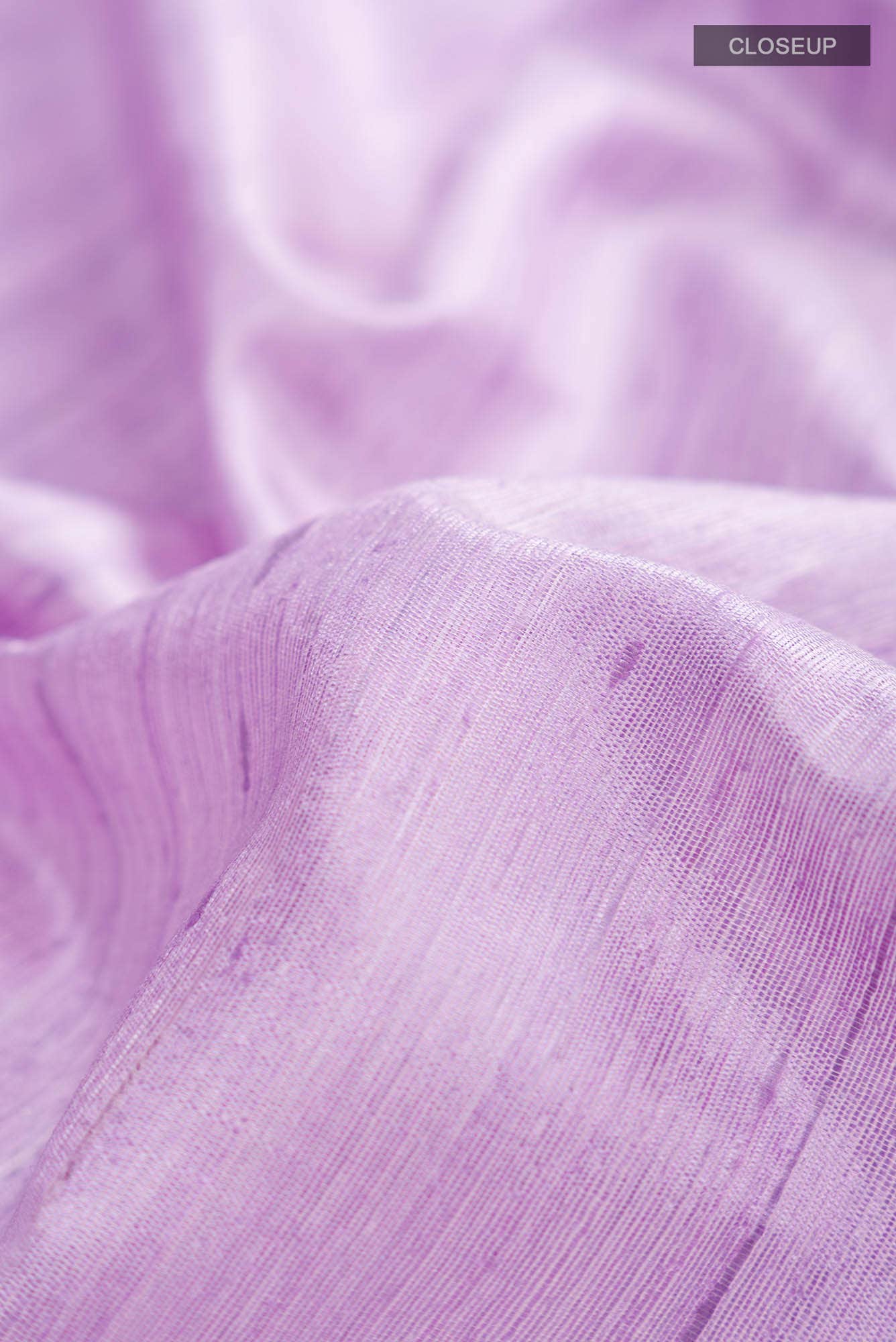 Rose Quartz-Lavender Bhagalpuri Tussar Silk Saree