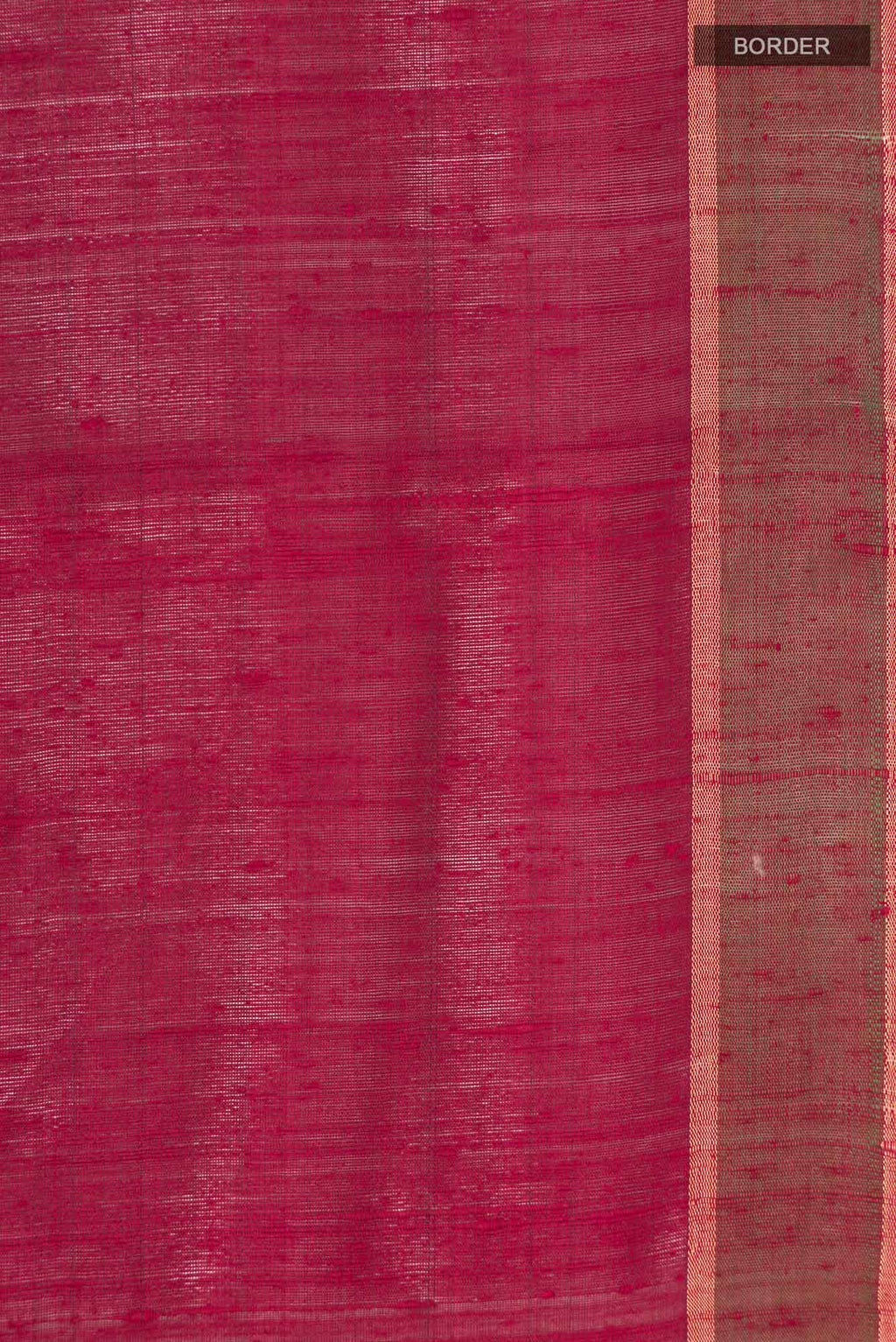 Emerald Ember-Red Bhagalpuri Tussar Silk Saree