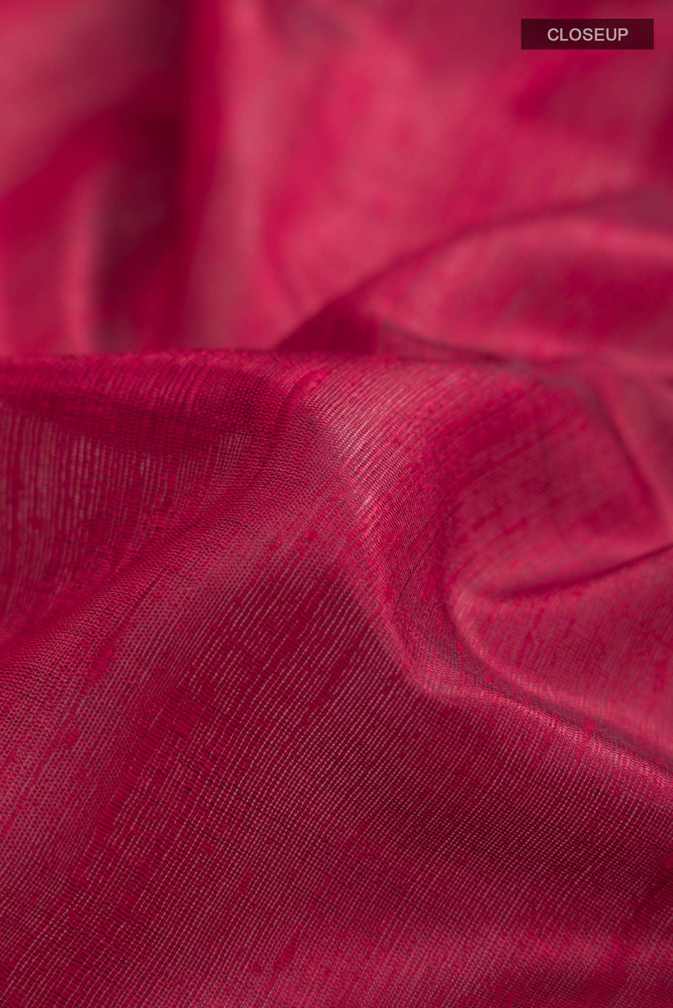 Emerald Ember-Red Bhagalpuri Tussar Silk Saree