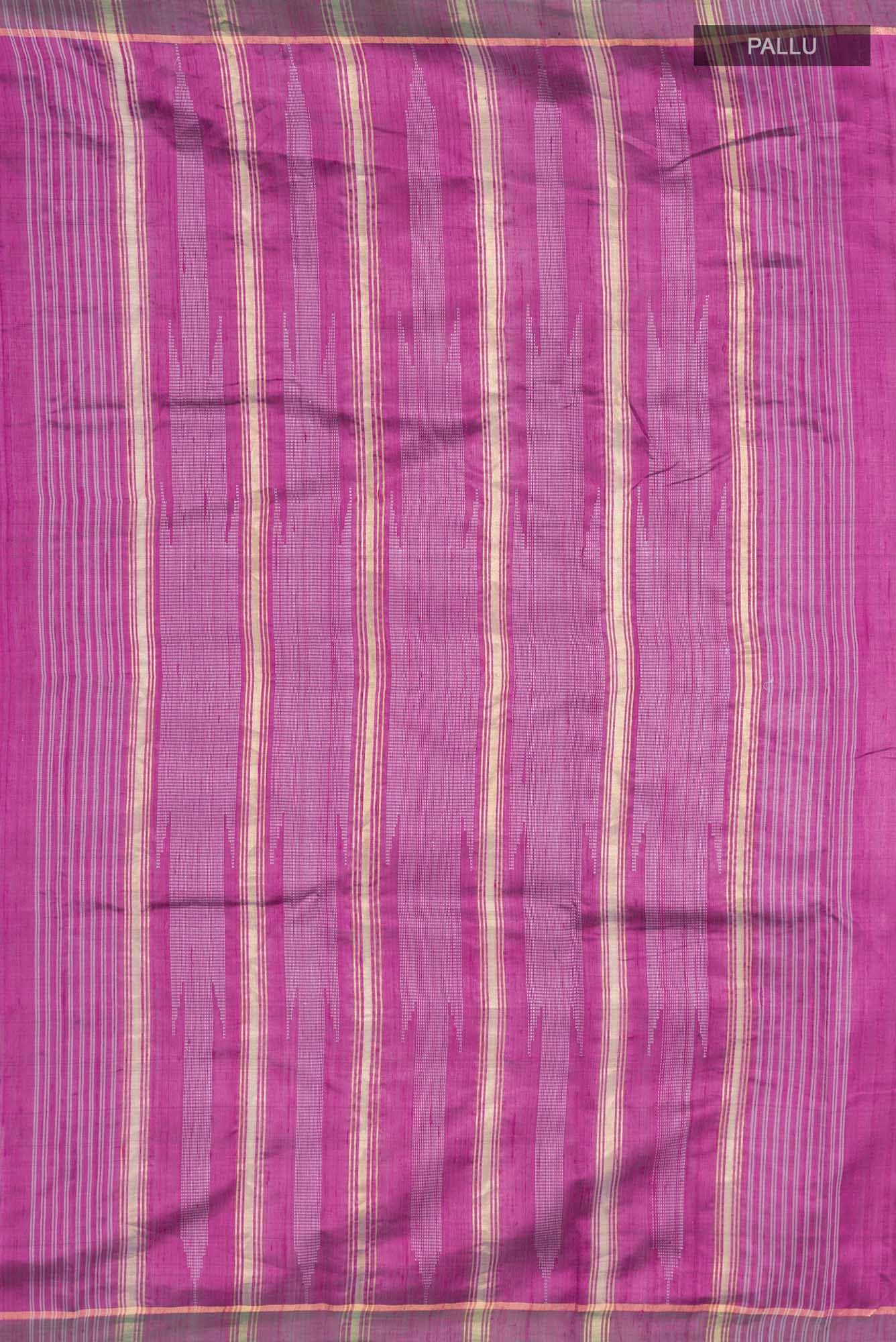 Mystic Berry-Magenta Bhagalpuri Tussar Silk Saree