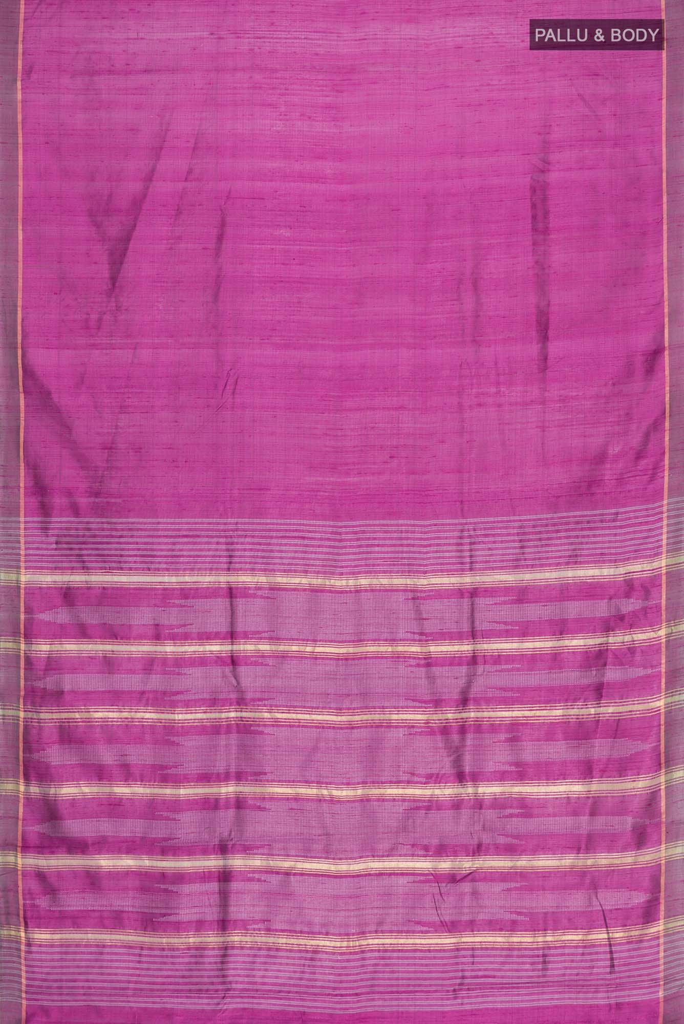 Mystic Berry-Magenta Bhagalpuri Tussar Silk Saree