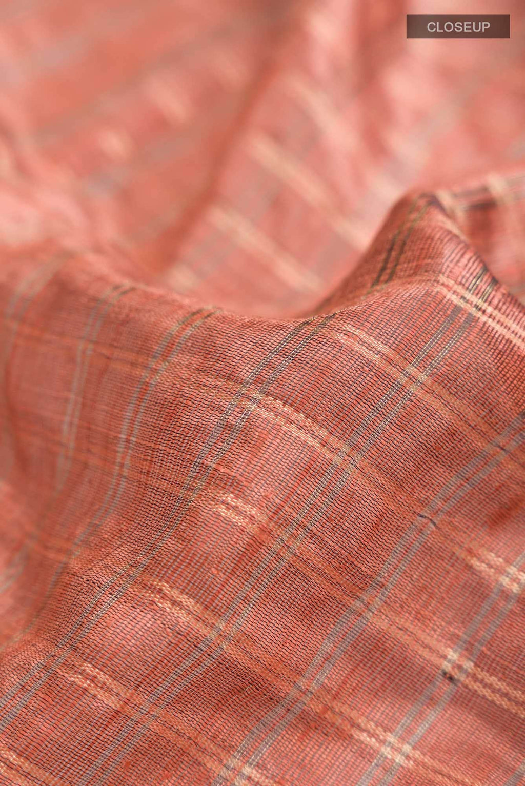 Shruthi-Rust Bhagalpuri Tussar Silk Saree