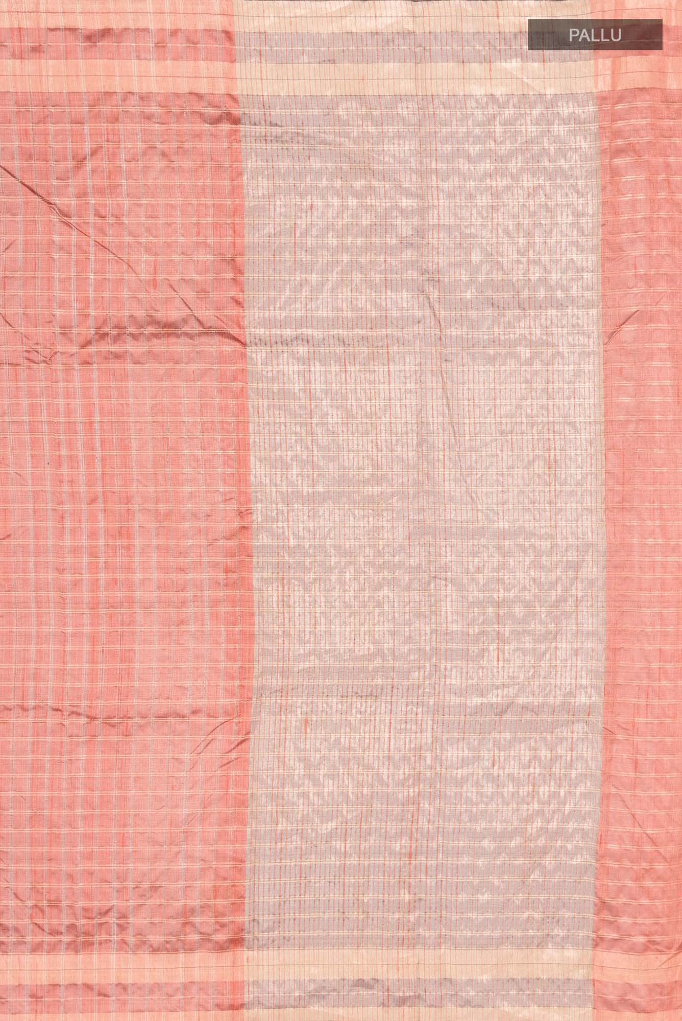 Shruthi-Rust Bhagalpuri Tussar Silk Saree