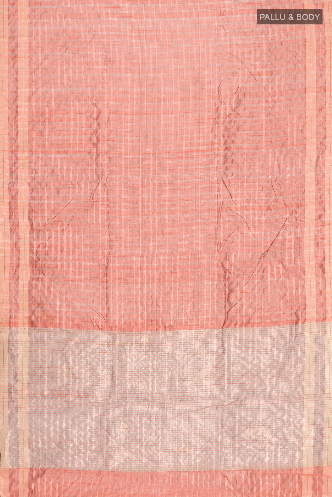 Shruthi-Rust Bhagalpuri Tussar Silk Saree
