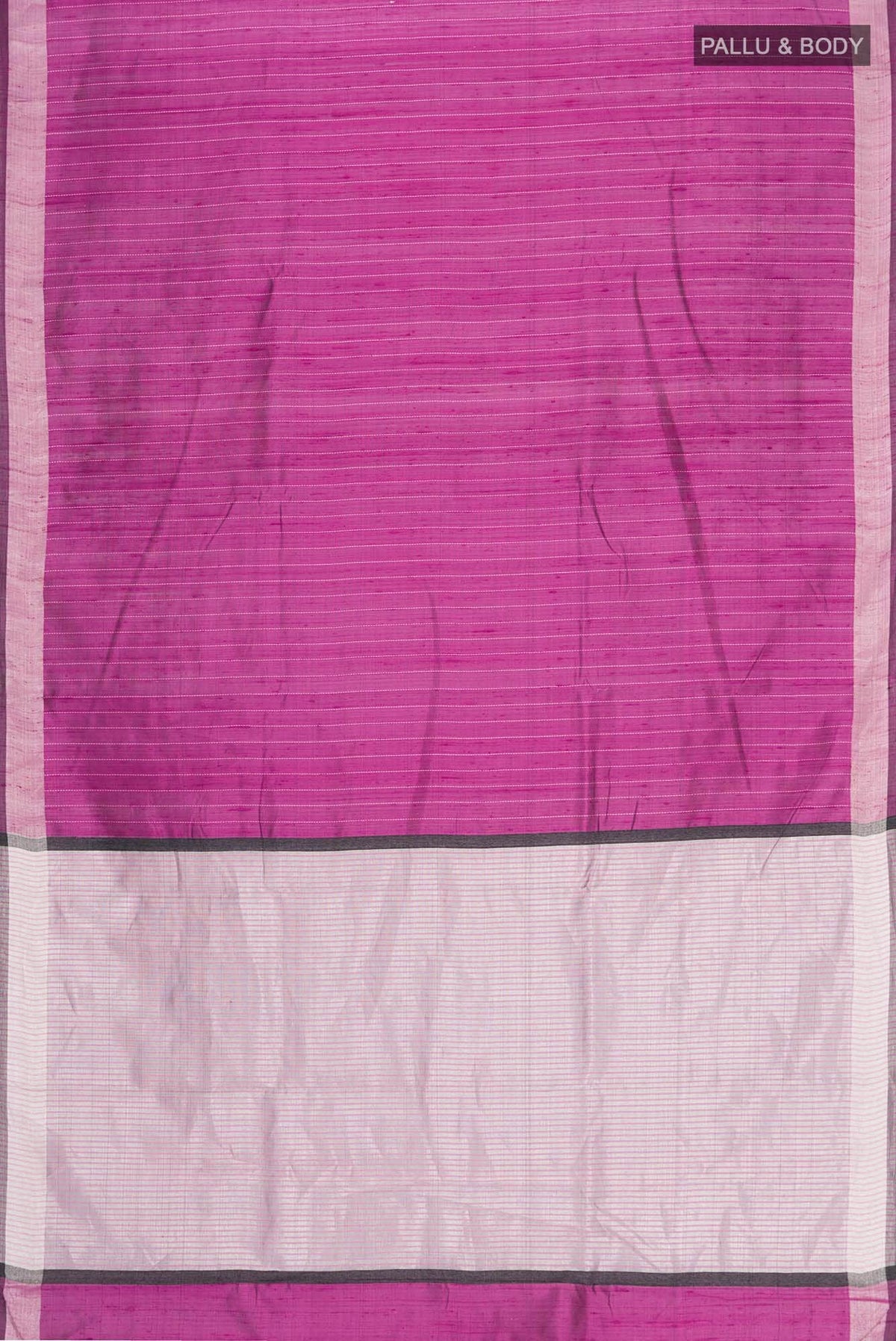 Rich Merlot-Magenta Bhagalpuri Tussar Silk Saree