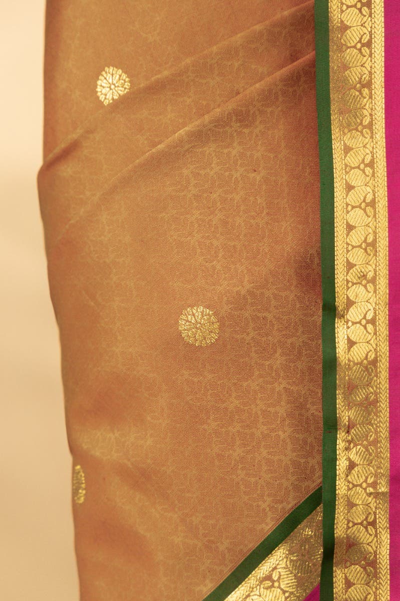 Meera-Rust Kanchipuram Silk Saree