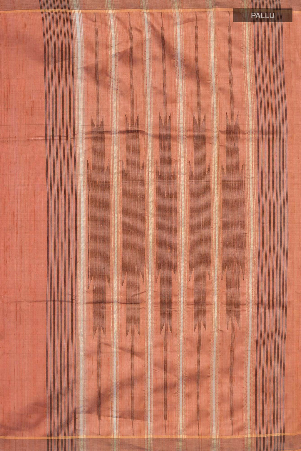 Espresso Shadow-Rust Bhagalpuri Tussar Silk Saree