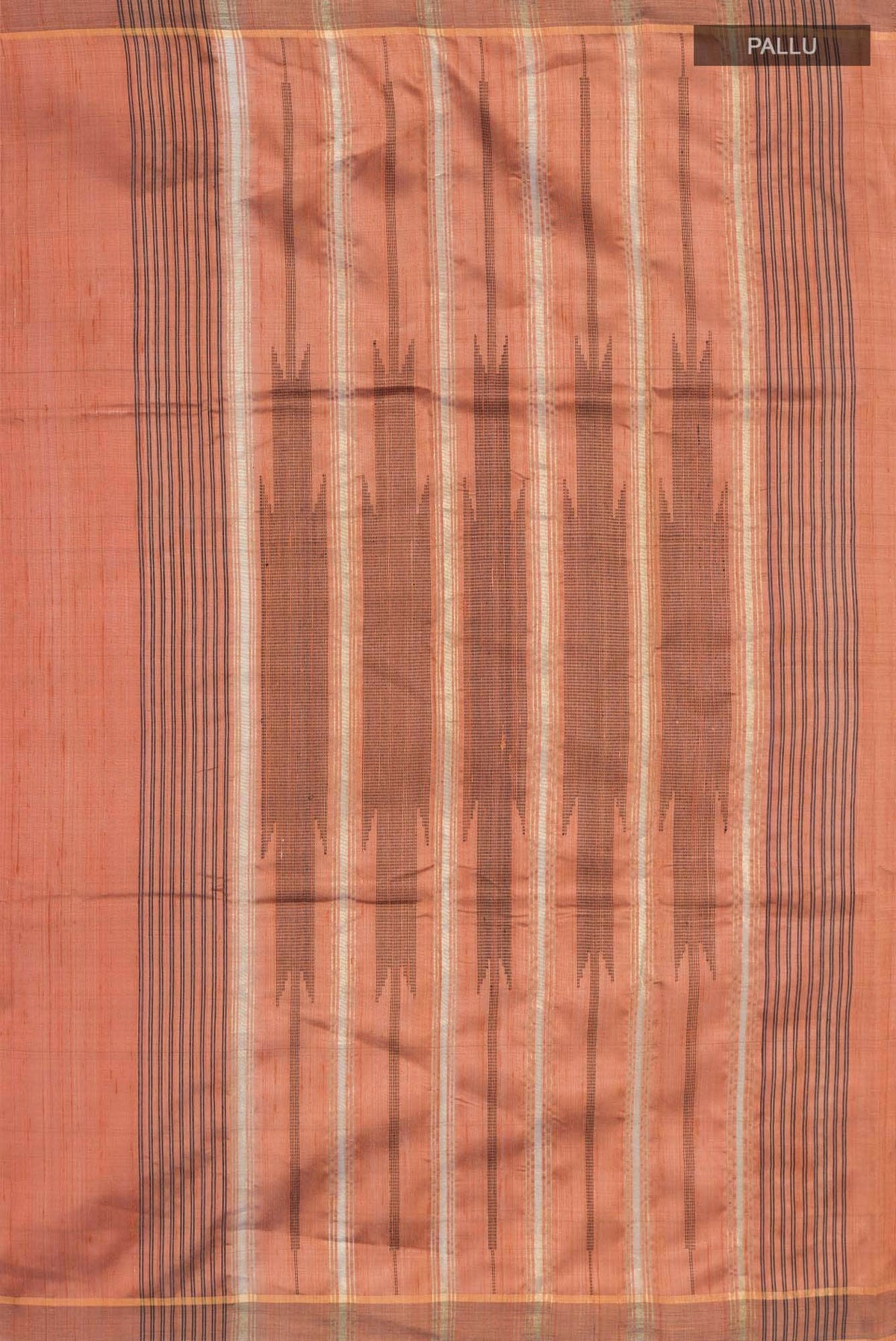 Espresso Shadow-Rust Bhagalpuri Tussar Silk Saree