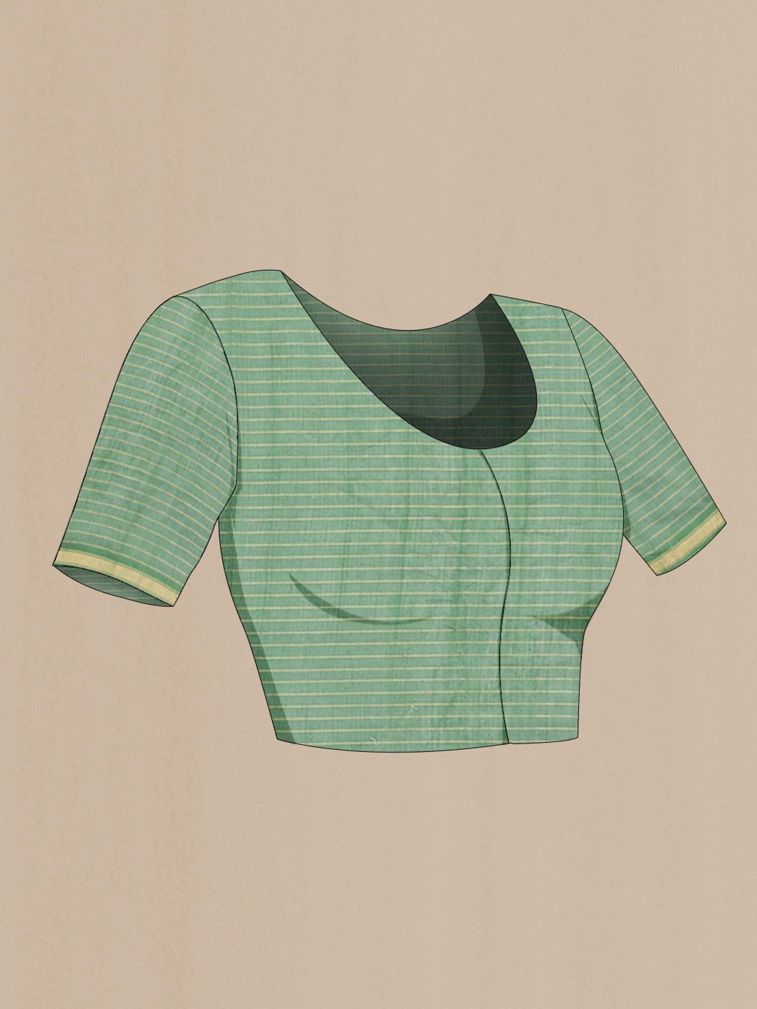 Aahana-Light Green Bhagalpuri Tussar Silk Saree