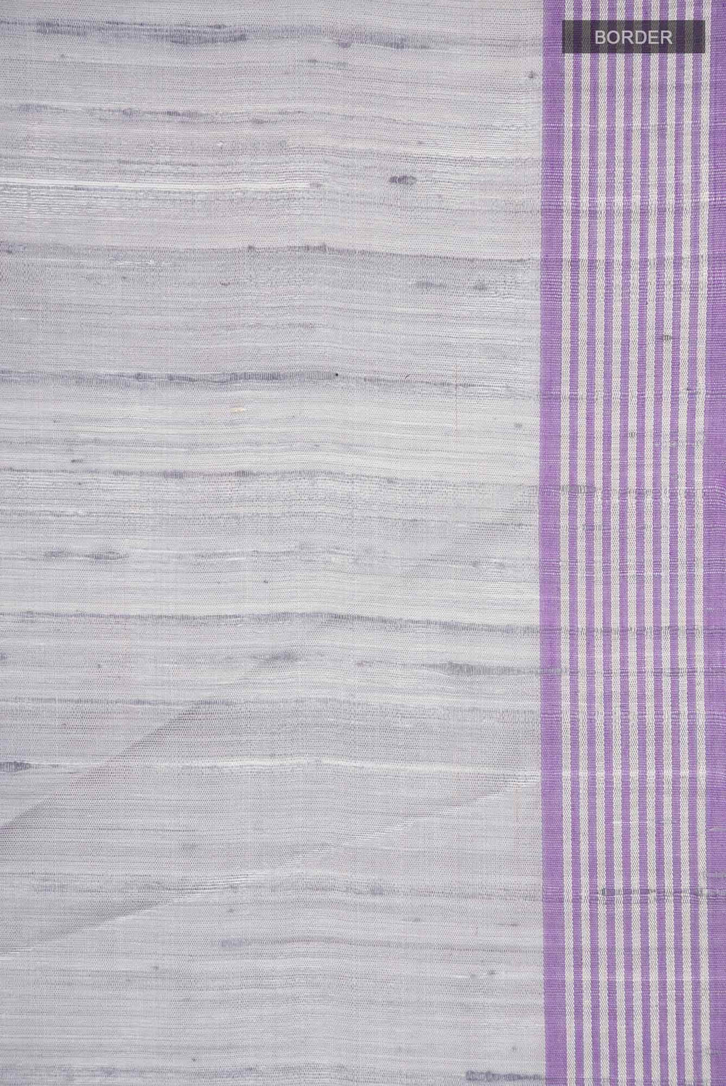 Lavender Lush-Grey Bhagalpuri Tussar Silk Saree