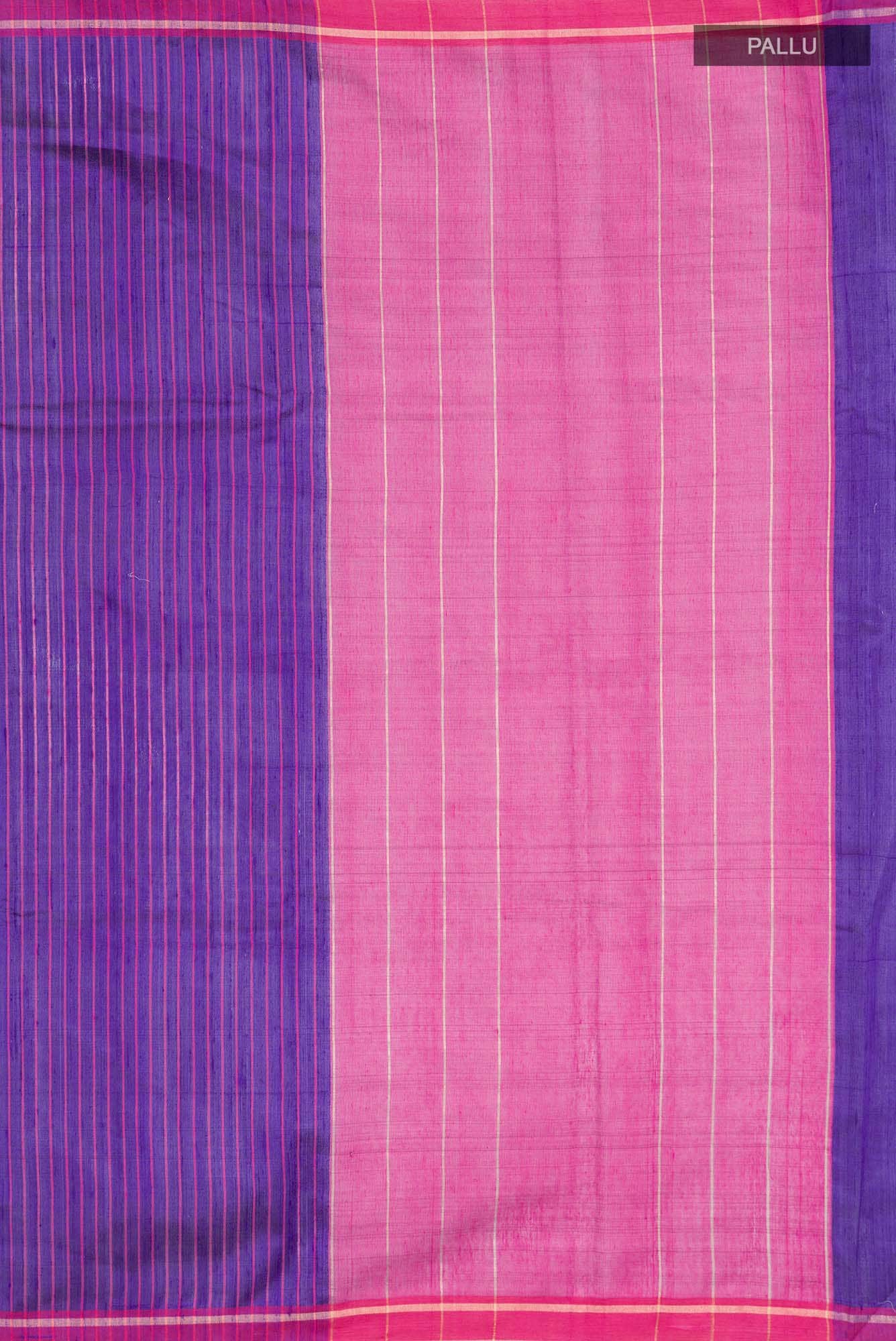 Naina-Violet Bhagalpuri Tussar Silk Saree