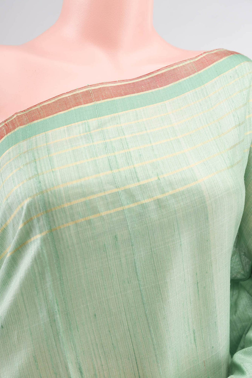 Erina-Mint Green Bhagalpuri Tussar Silk Saree