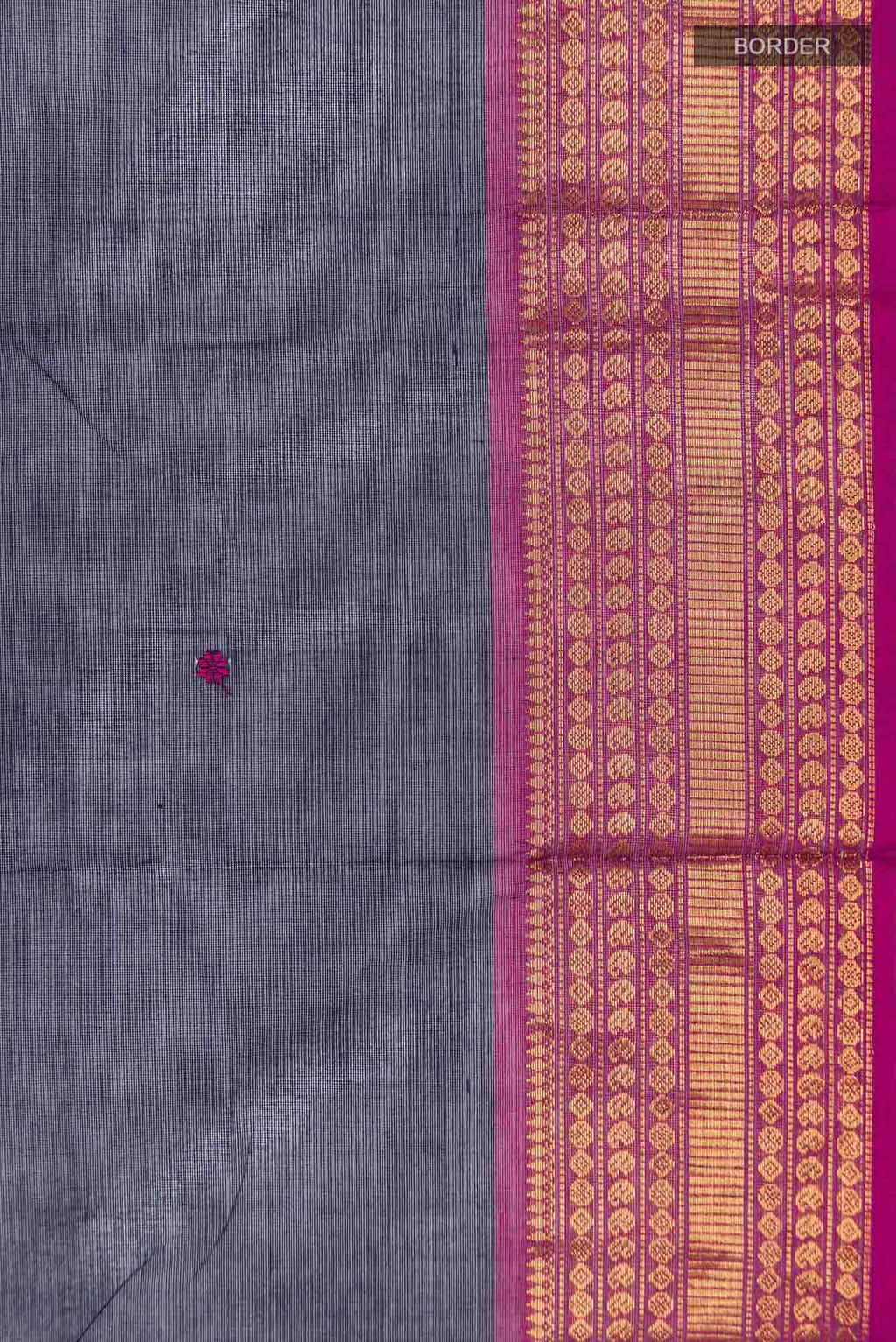 Navy Blue Kanchi Cotton Saree