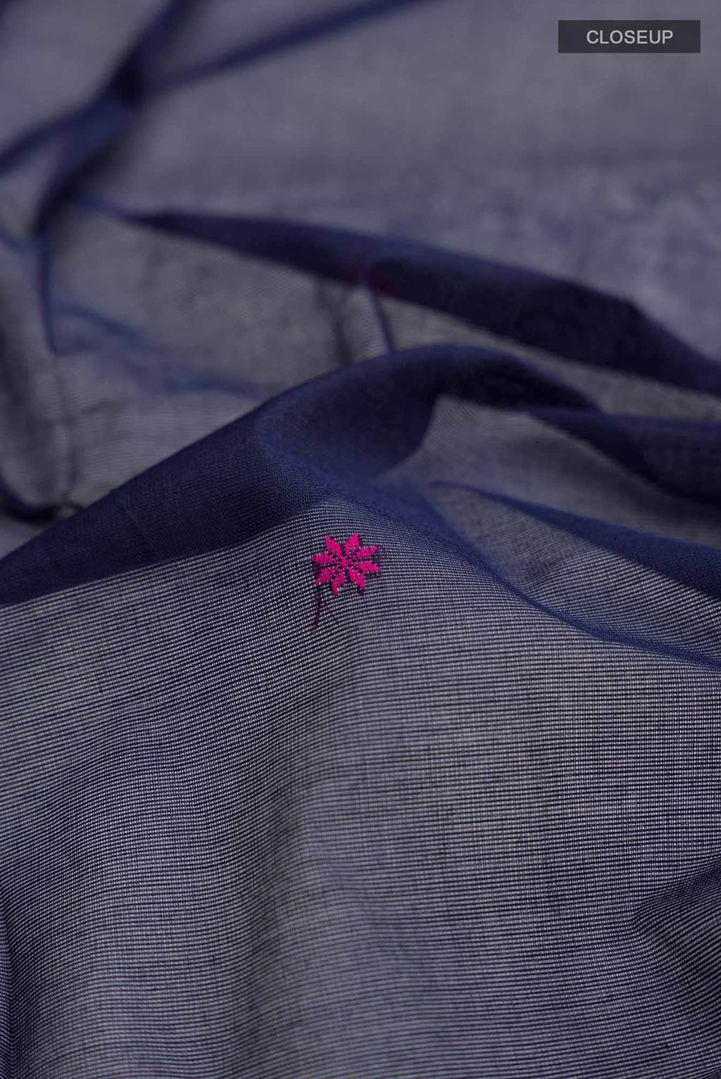 Navy Blue Kanchi Cotton Saree