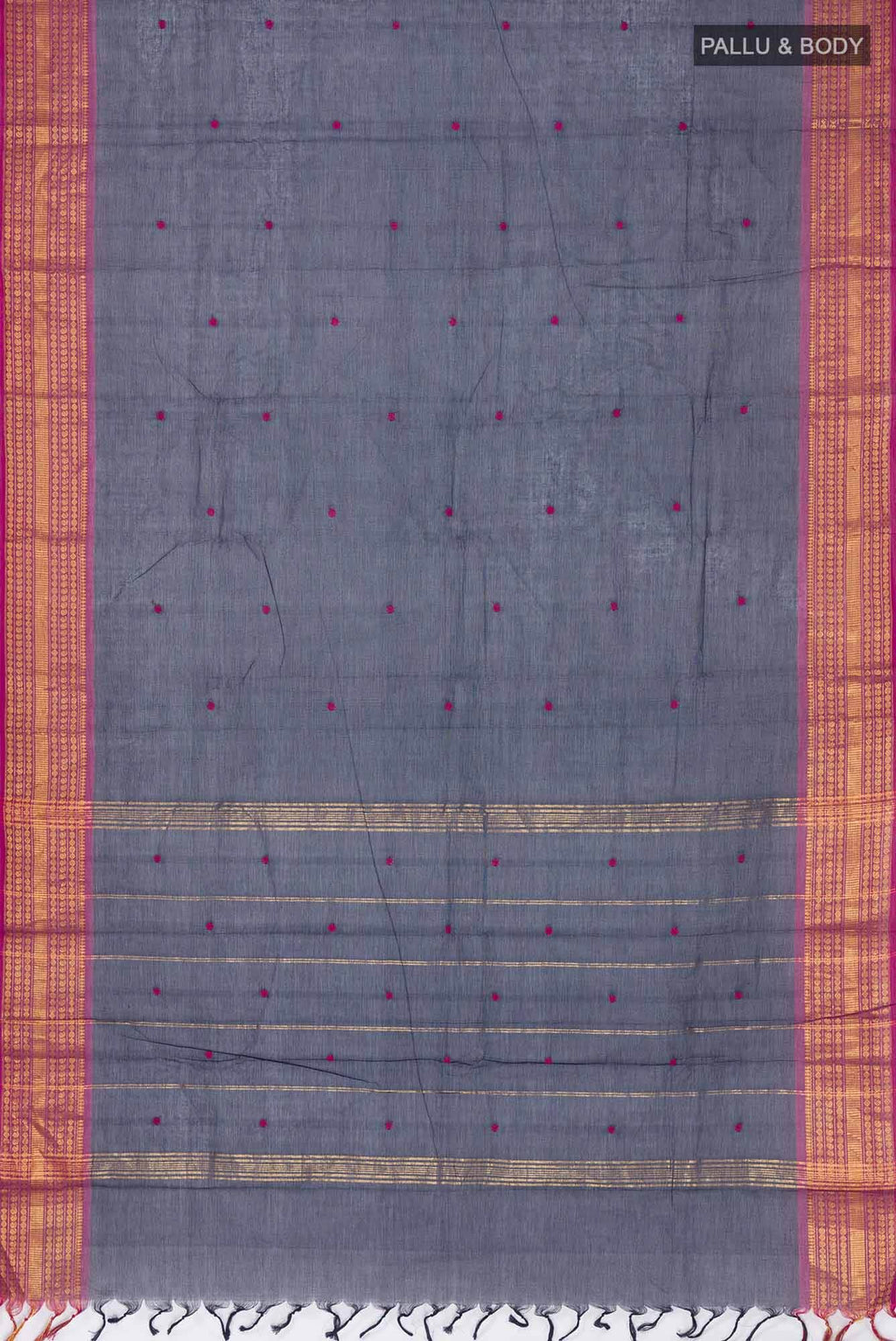 Navy Blue Kanchi Cotton Saree