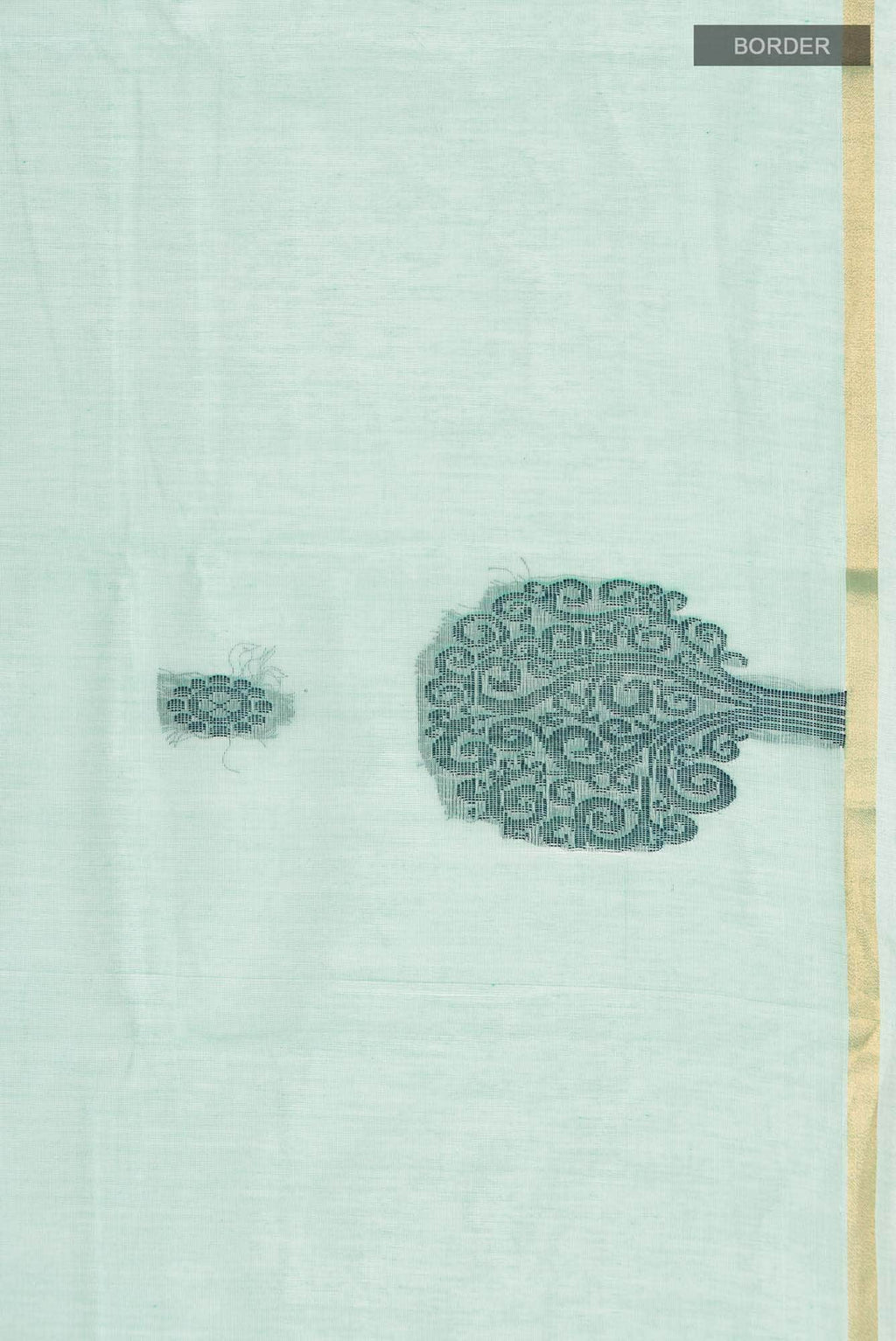 Sea Green Kanchi Cotton Saree