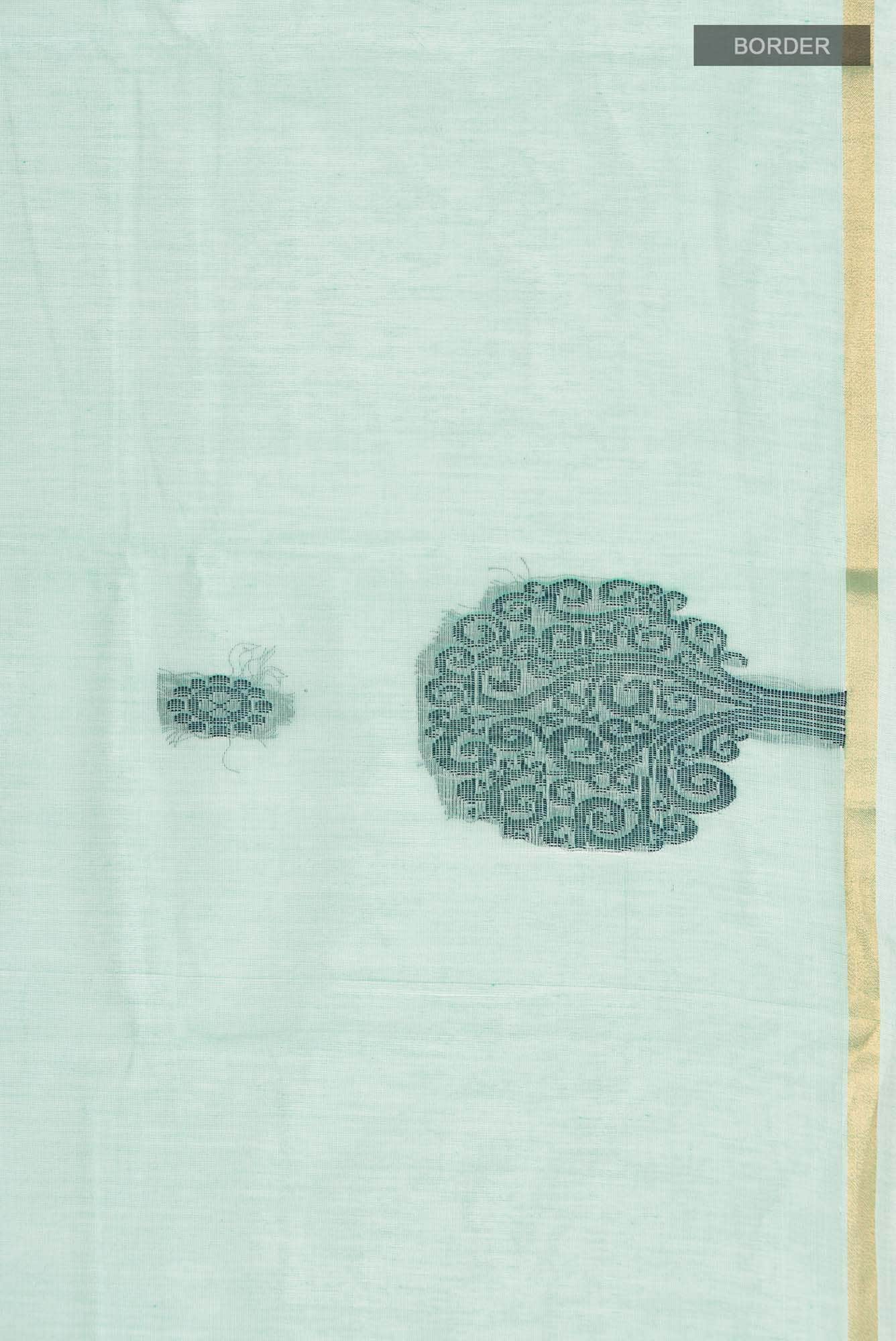 Sea Green Kanchi Cotton Saree