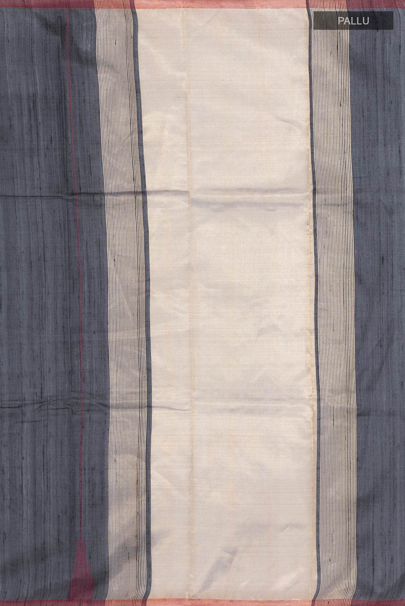 Dusky Diva-Black Tussar Silk Saree