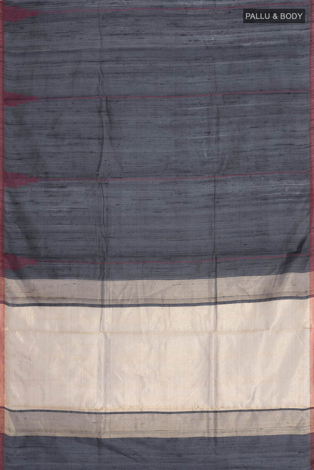 Dusky Diva-Black Tussar Silk Saree