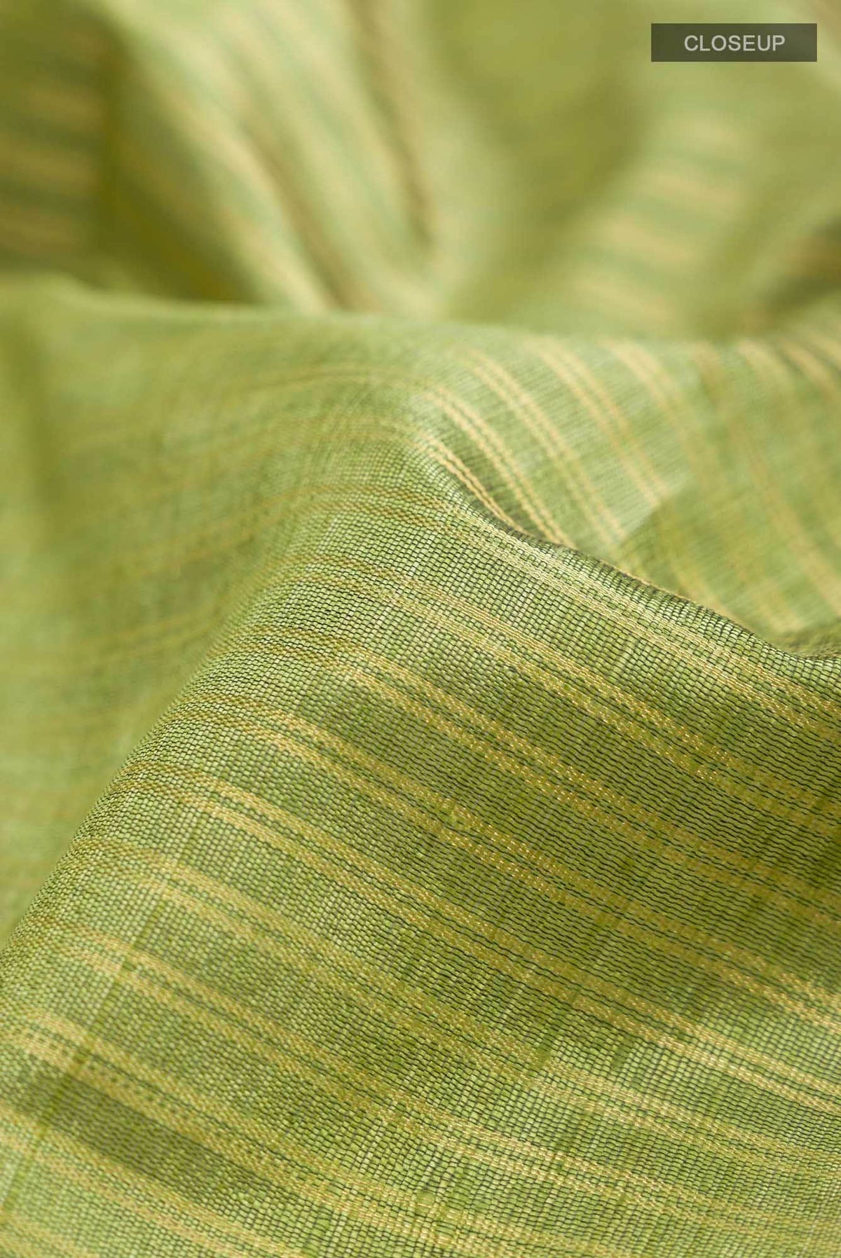Akira-Olive Green Bhagalpuri Tussar Silk Saree
